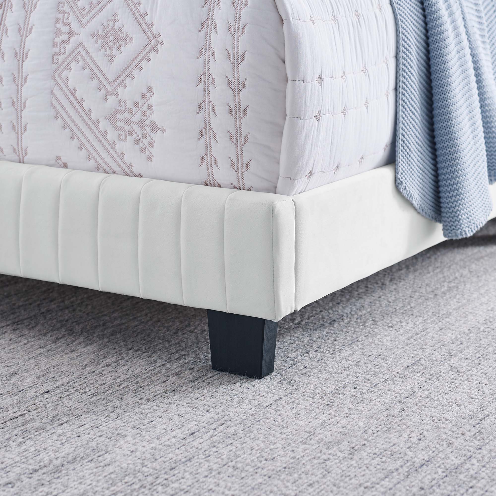Celine Channel Tufted Performance Velvet Bed by Modway