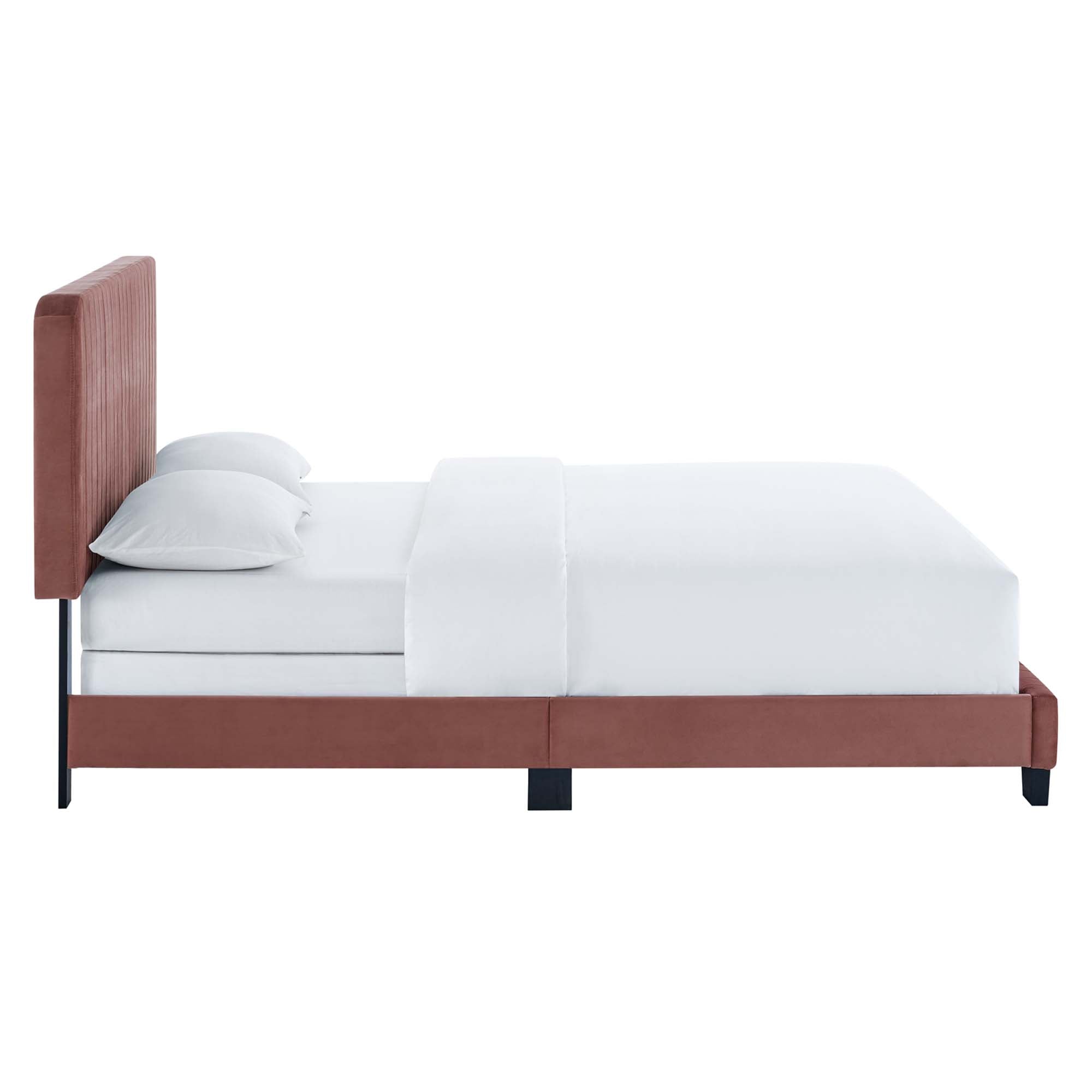 Celine Channel Tufted Performance Velvet Bed by Modway