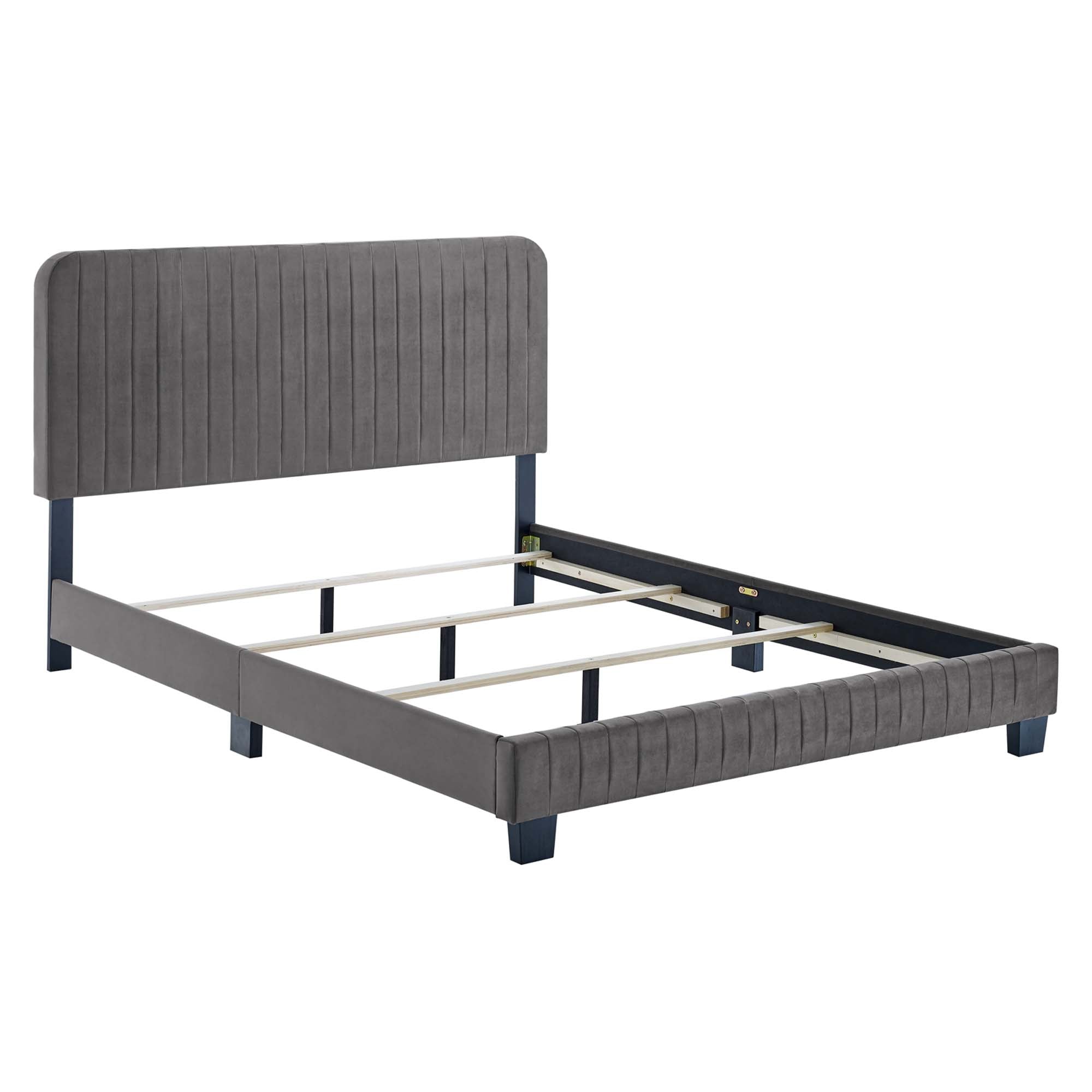 Celine Channel Tufted Performance Velvet Bed by Modway