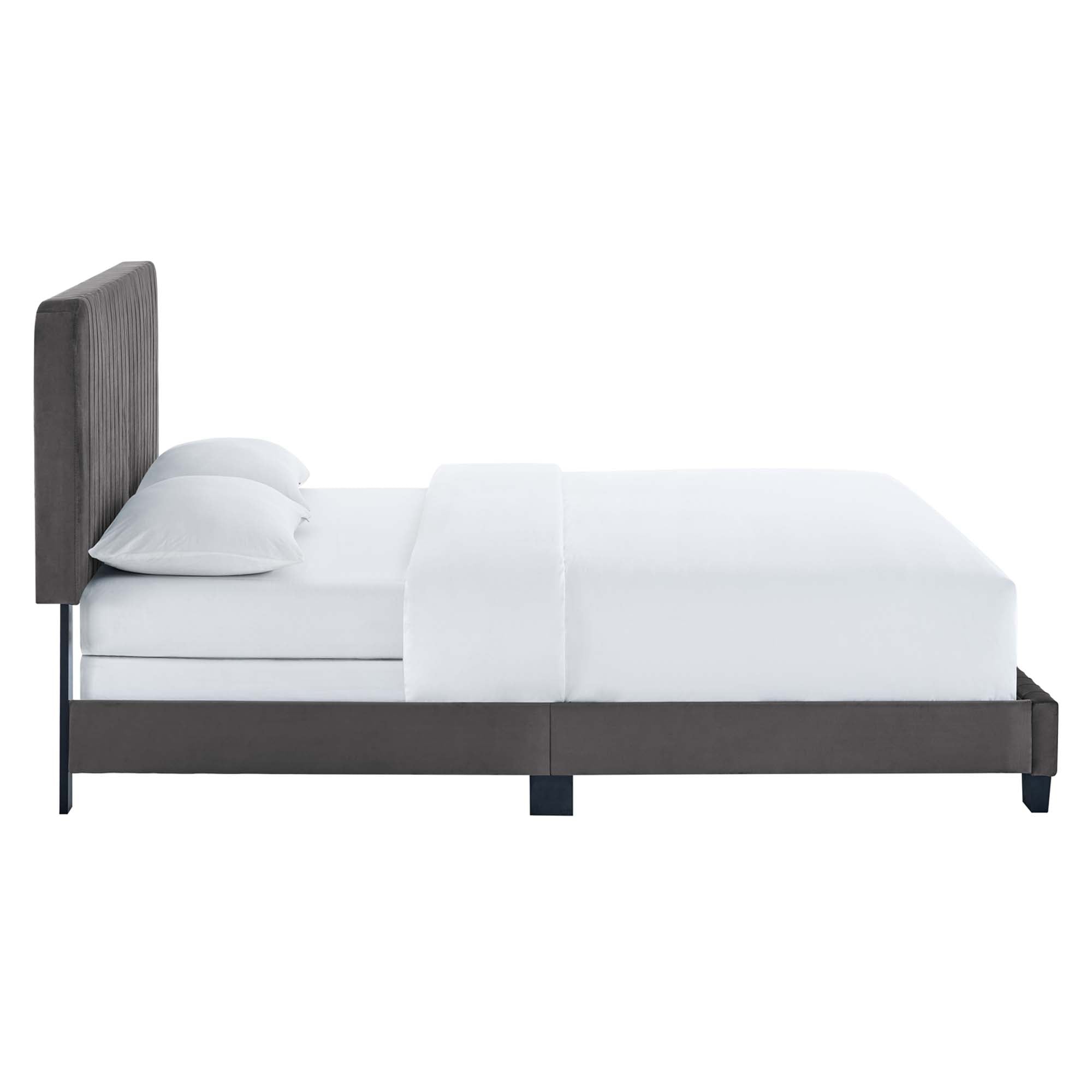 Celine Channel Tufted Performance Velvet Bed by Modway
