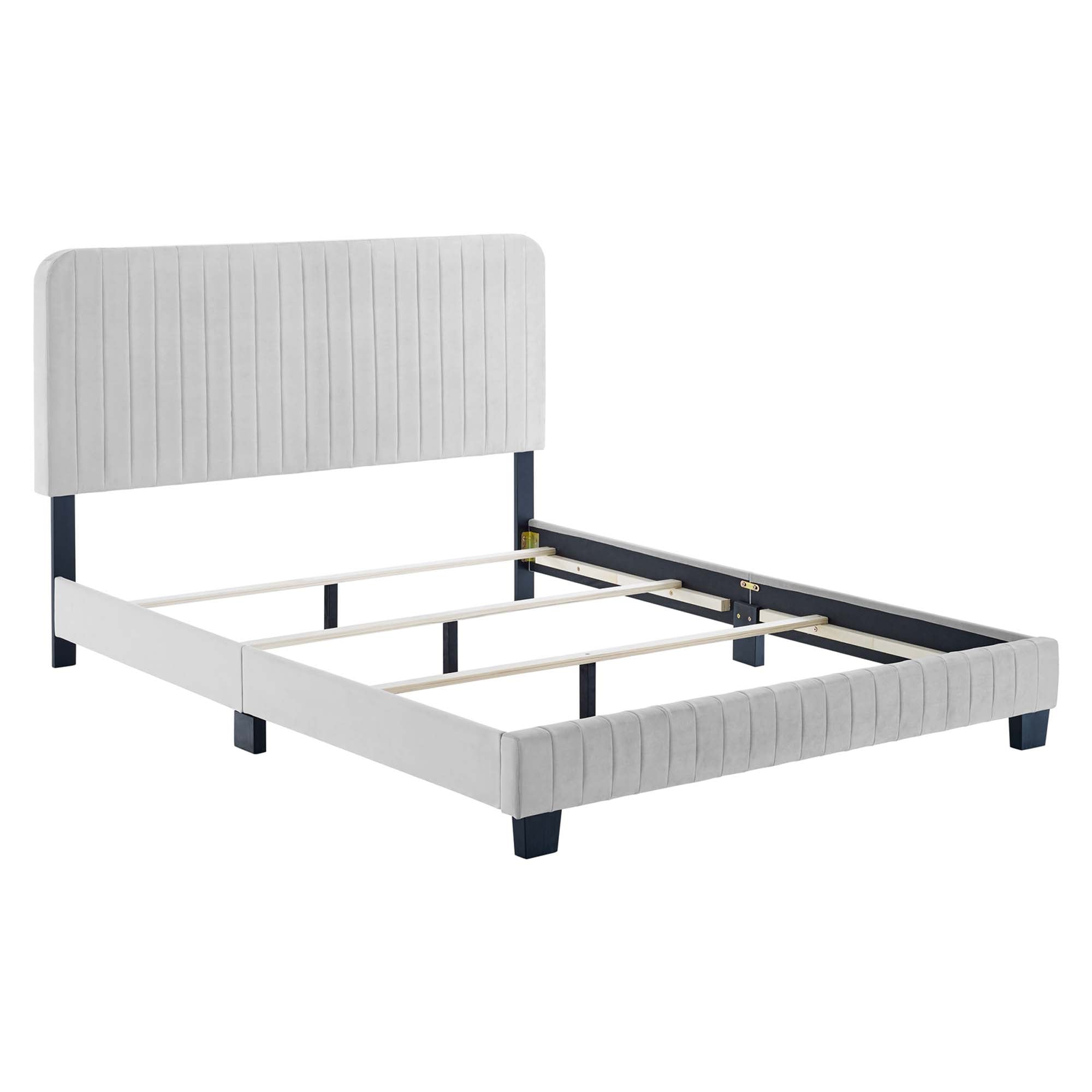 Celine Channel Tufted Performance Velvet Bed by Modway