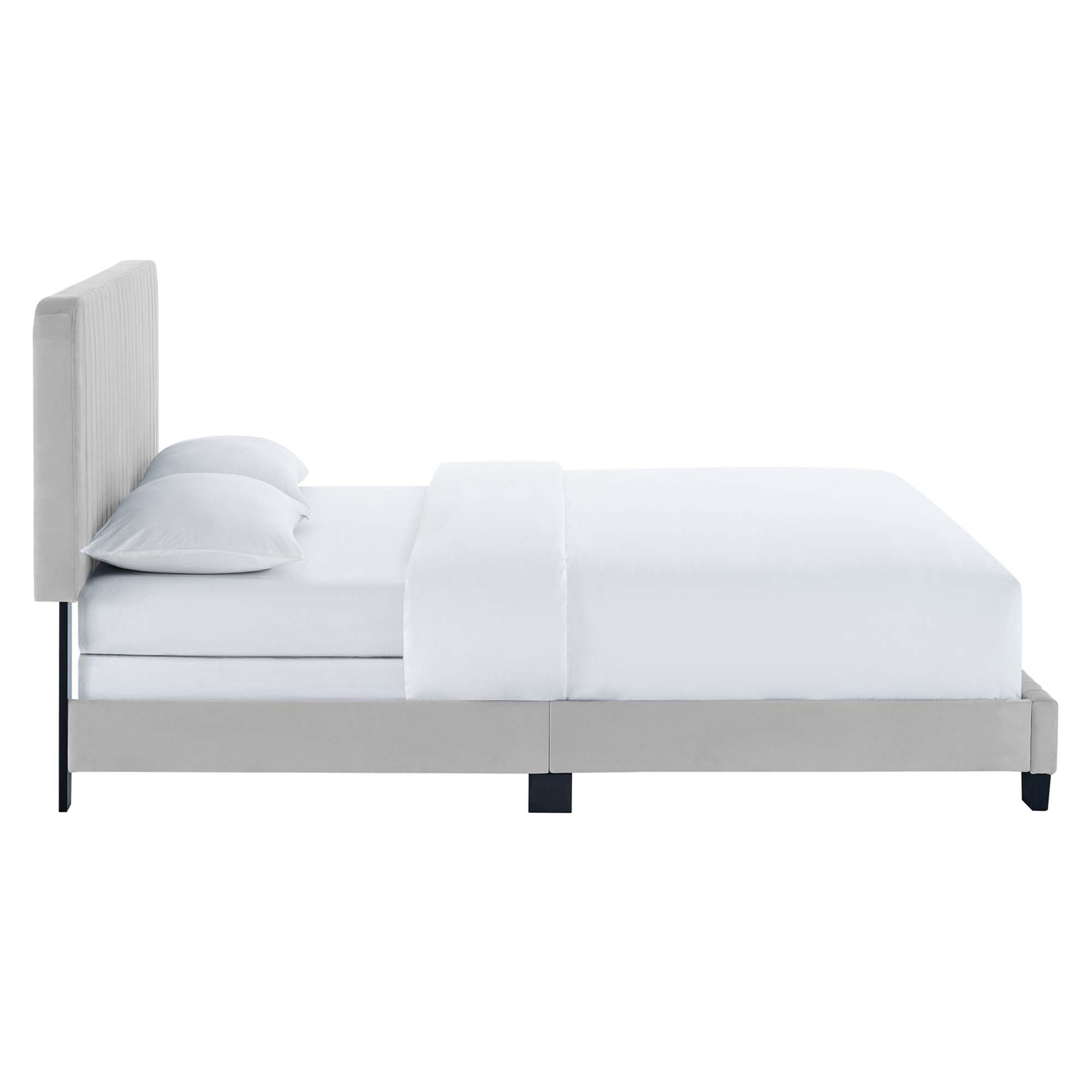 Celine Channel Tufted Performance Velvet Bed by Modway