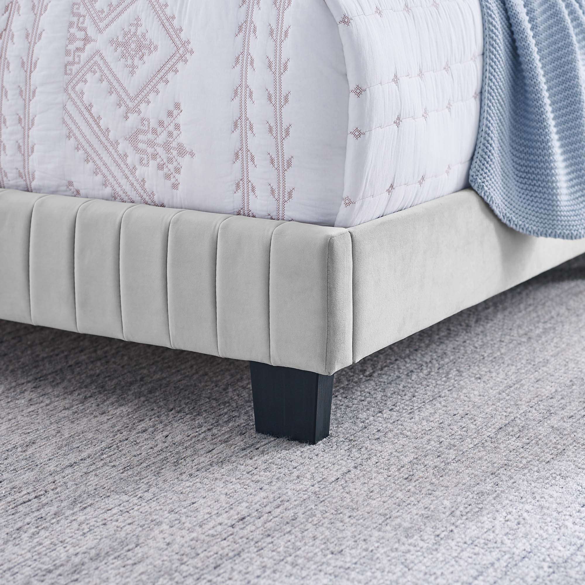 Celine Channel Tufted Performance Velvet Bed by Modway