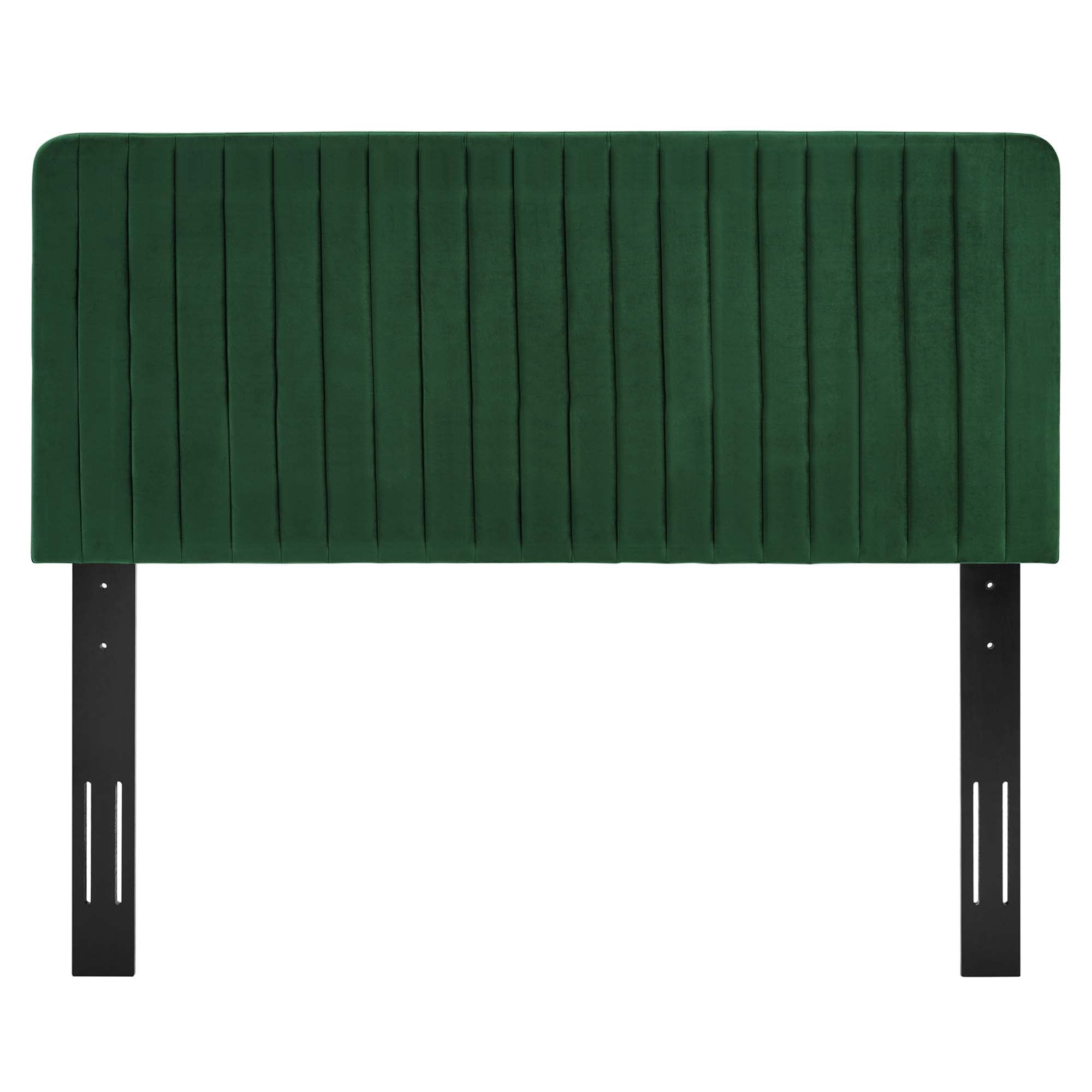 Milenna Channel Tufted Performance Velvet Headboard by Modway