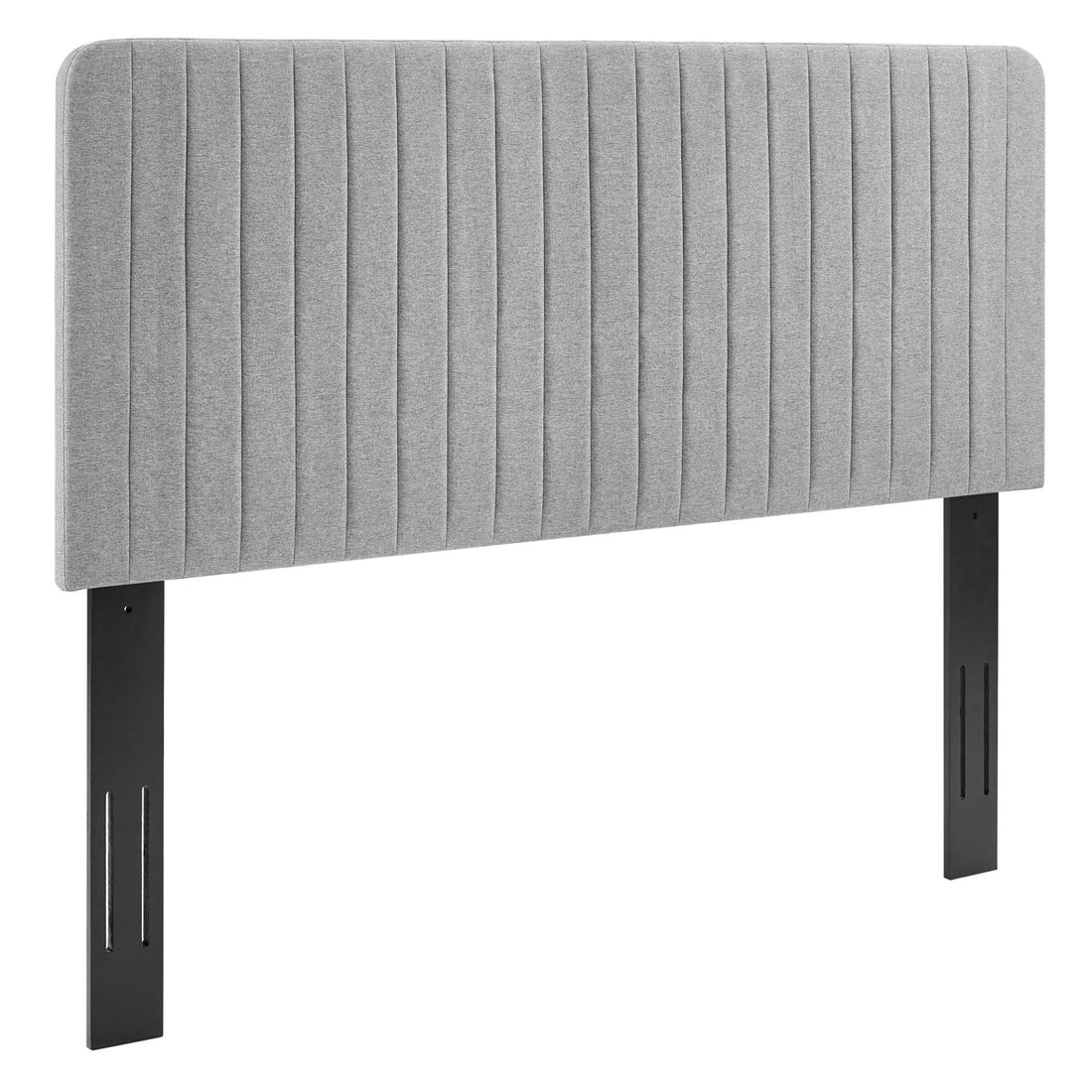 Milenna Channel Tufted Upholstered Fabric Headboard by Modway
