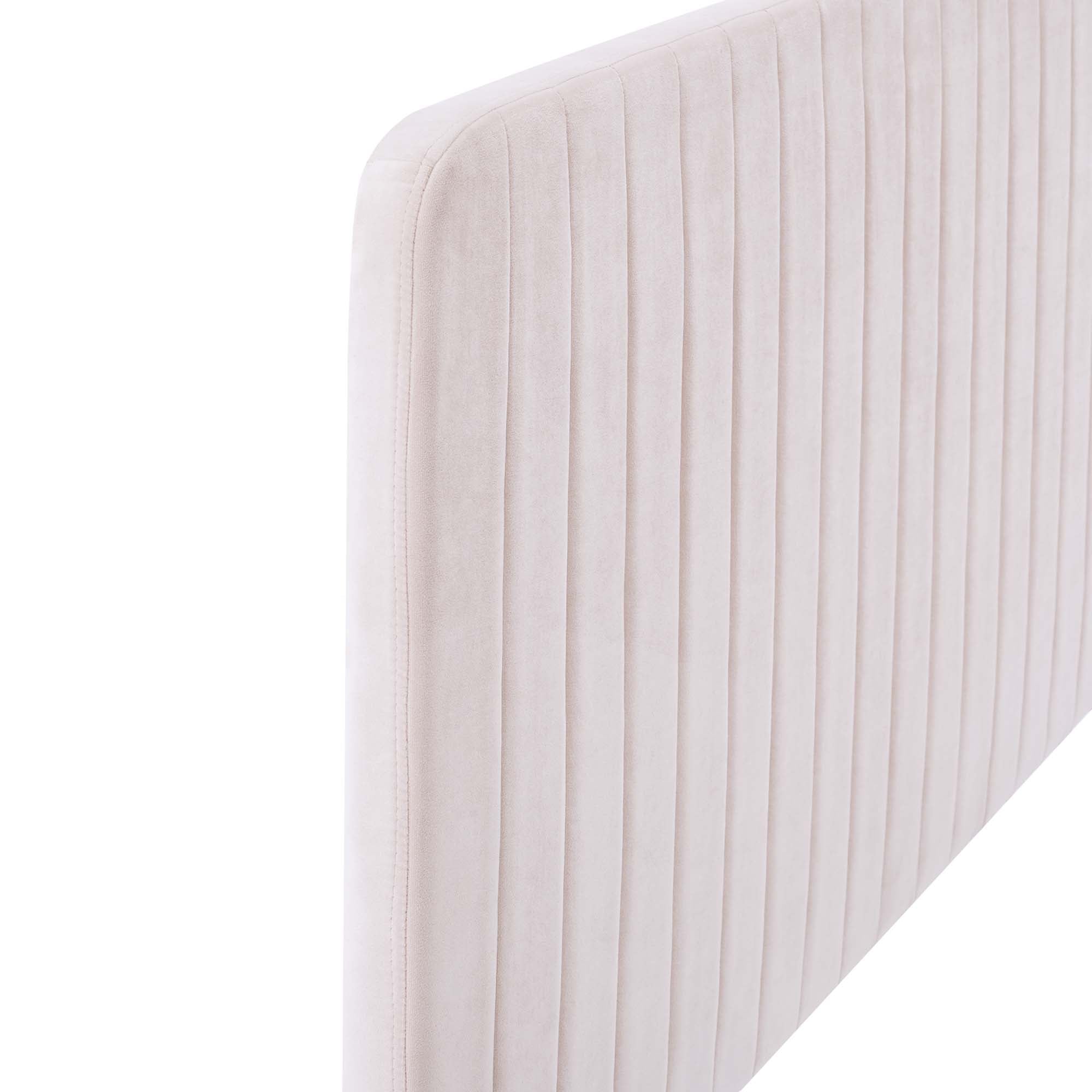 Milenna Channel Tufted Performance Velvet Headboard by Modway