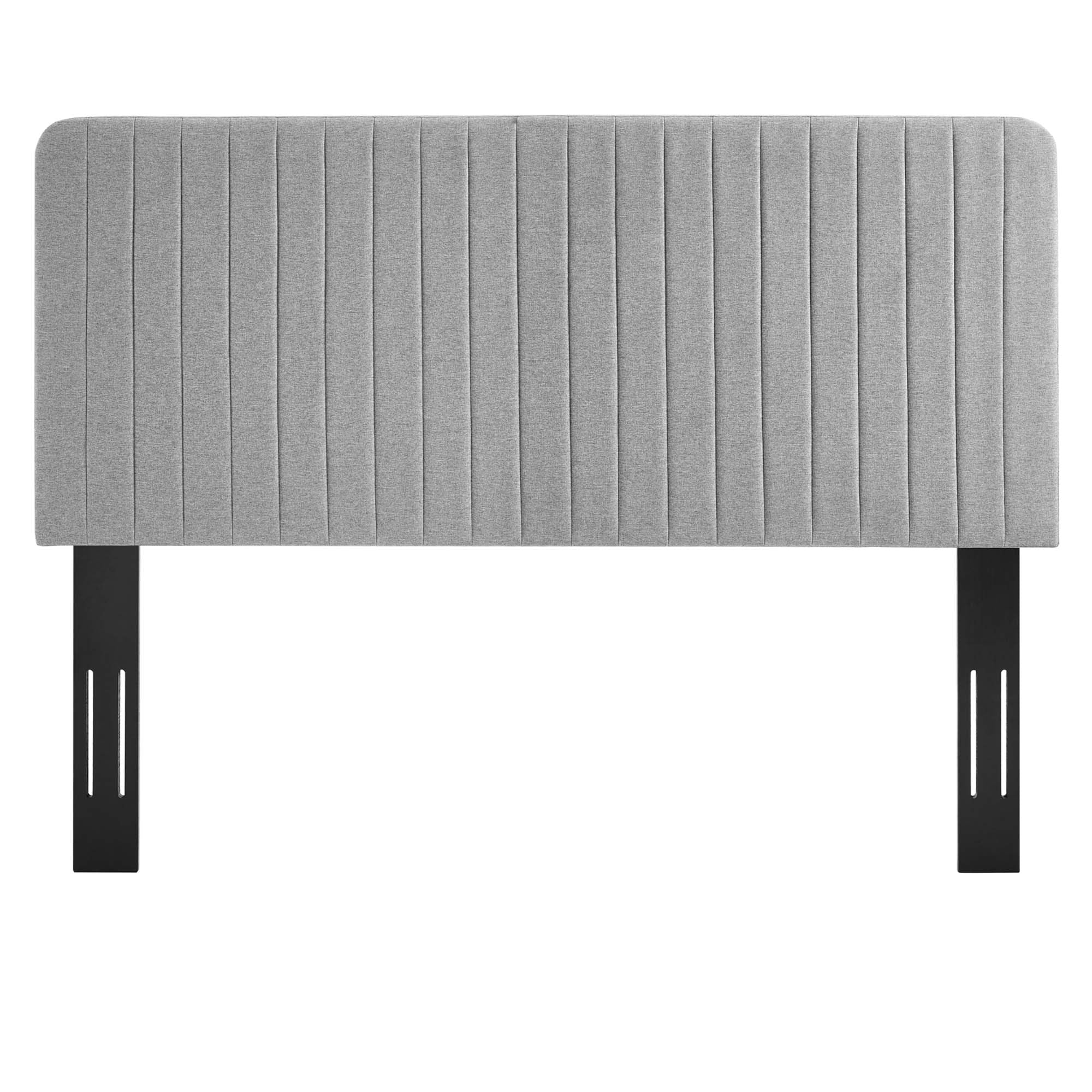 Milenna Channel Tufted Upholstered Fabric Headboard by Modway