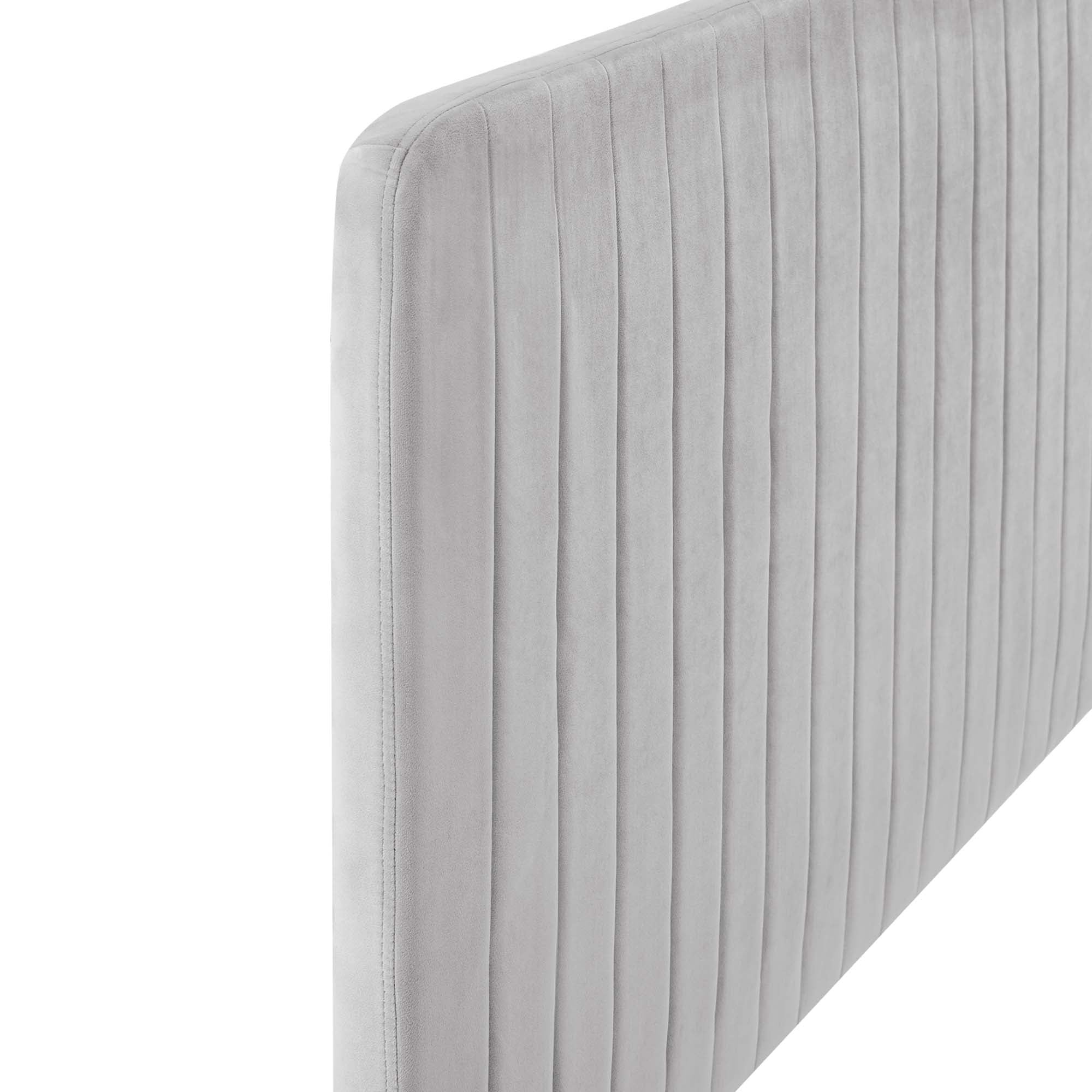 Milenna Channel Tufted Performance Velvet Headboard by Modway