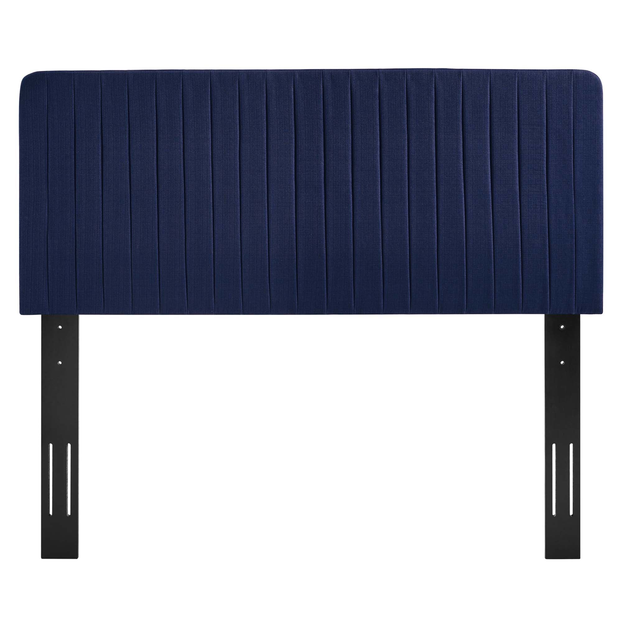 Milenna Channel Tufted Upholstered Fabric Headboard by Modway