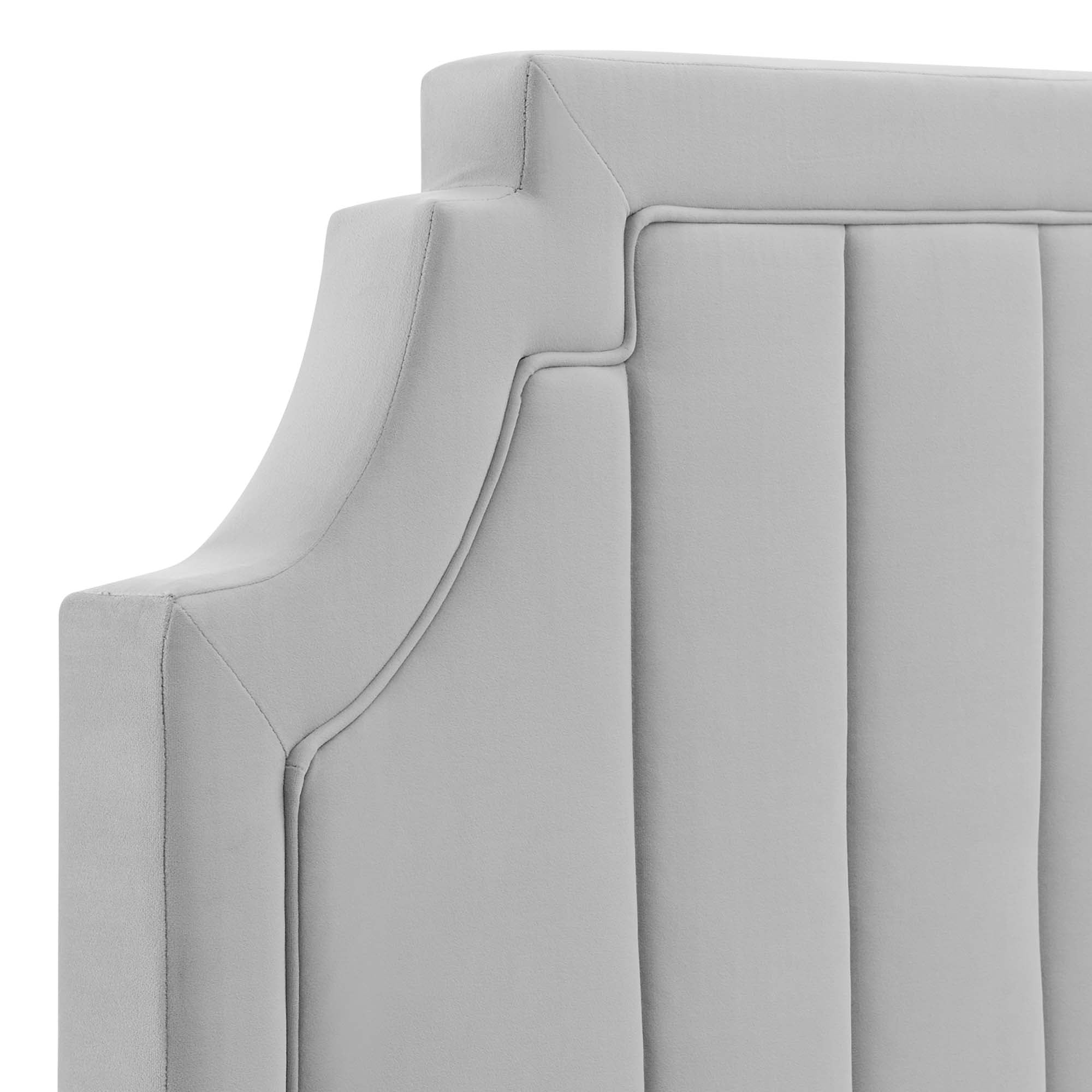 Alyona Channel Tufted Performance Velvet Headboard by Modway