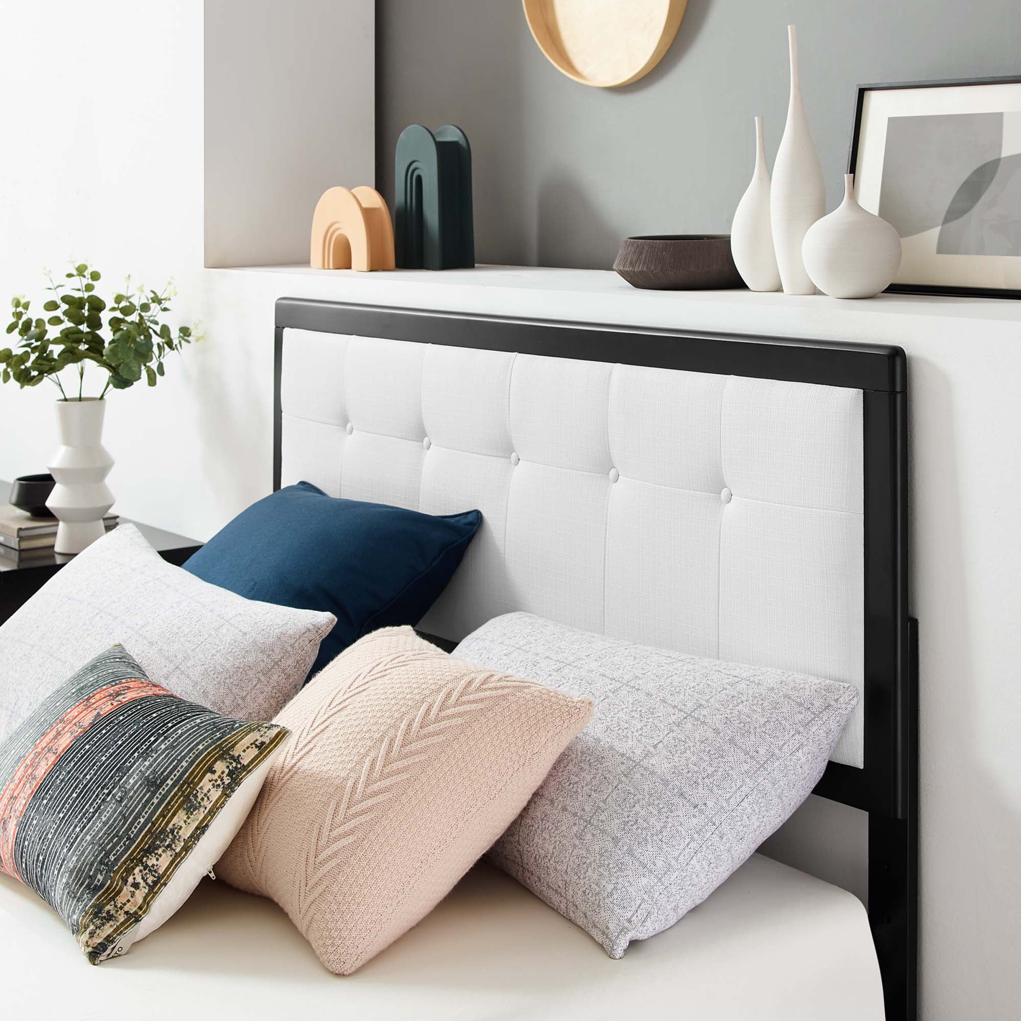 Willow Wood Platform Bed With Angular Frame by Modway