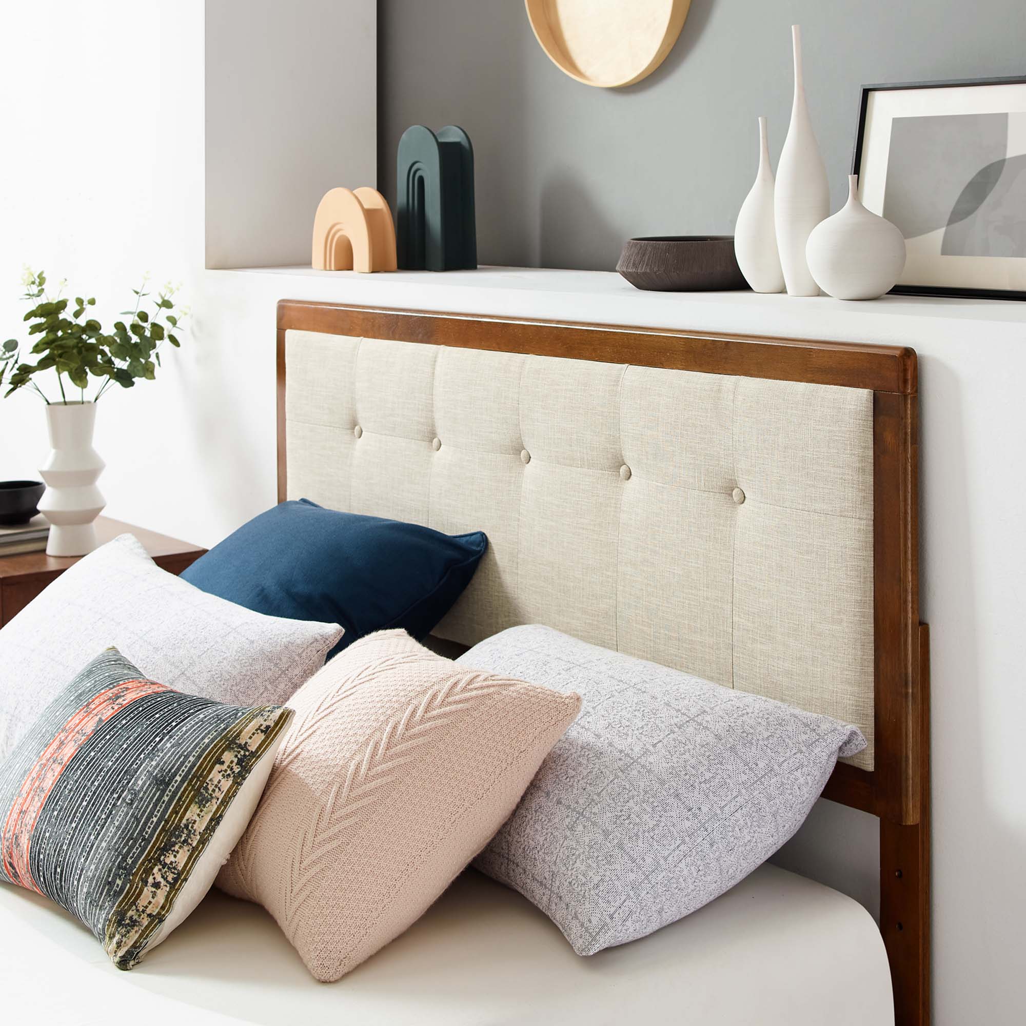 Willow Wood Platform Bed With Angular Frame by Modway