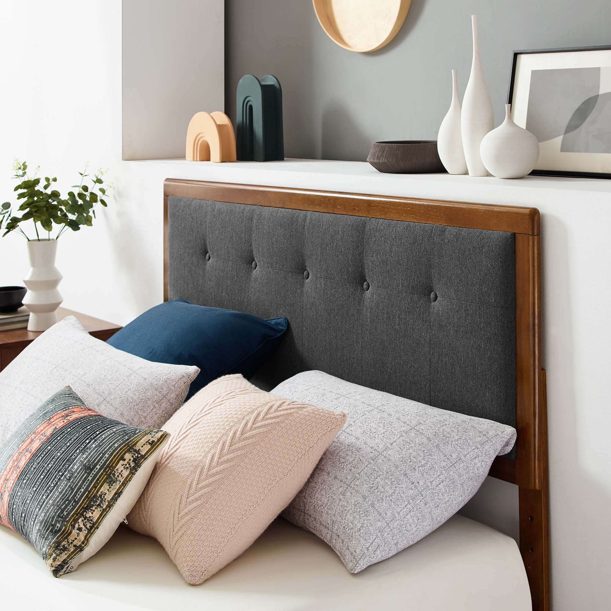 Willow Wood Platform Bed With Angular Frame by Modway