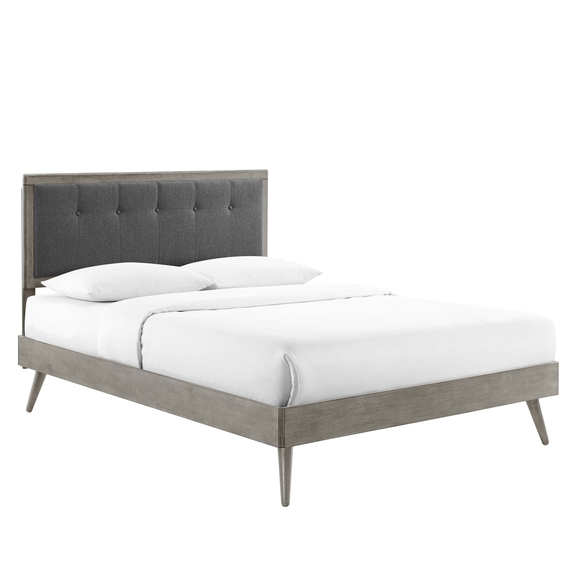 Willow Wood Platform Bed With Splayed Legs by Modway