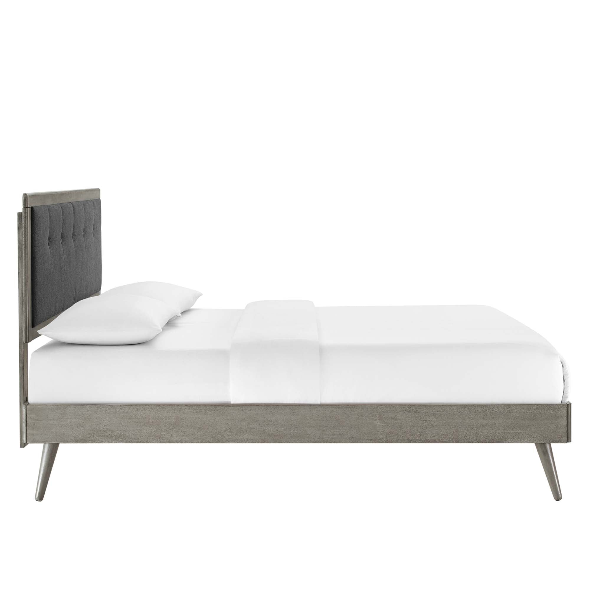 Willow Wood Platform Bed With Splayed Legs by Modway