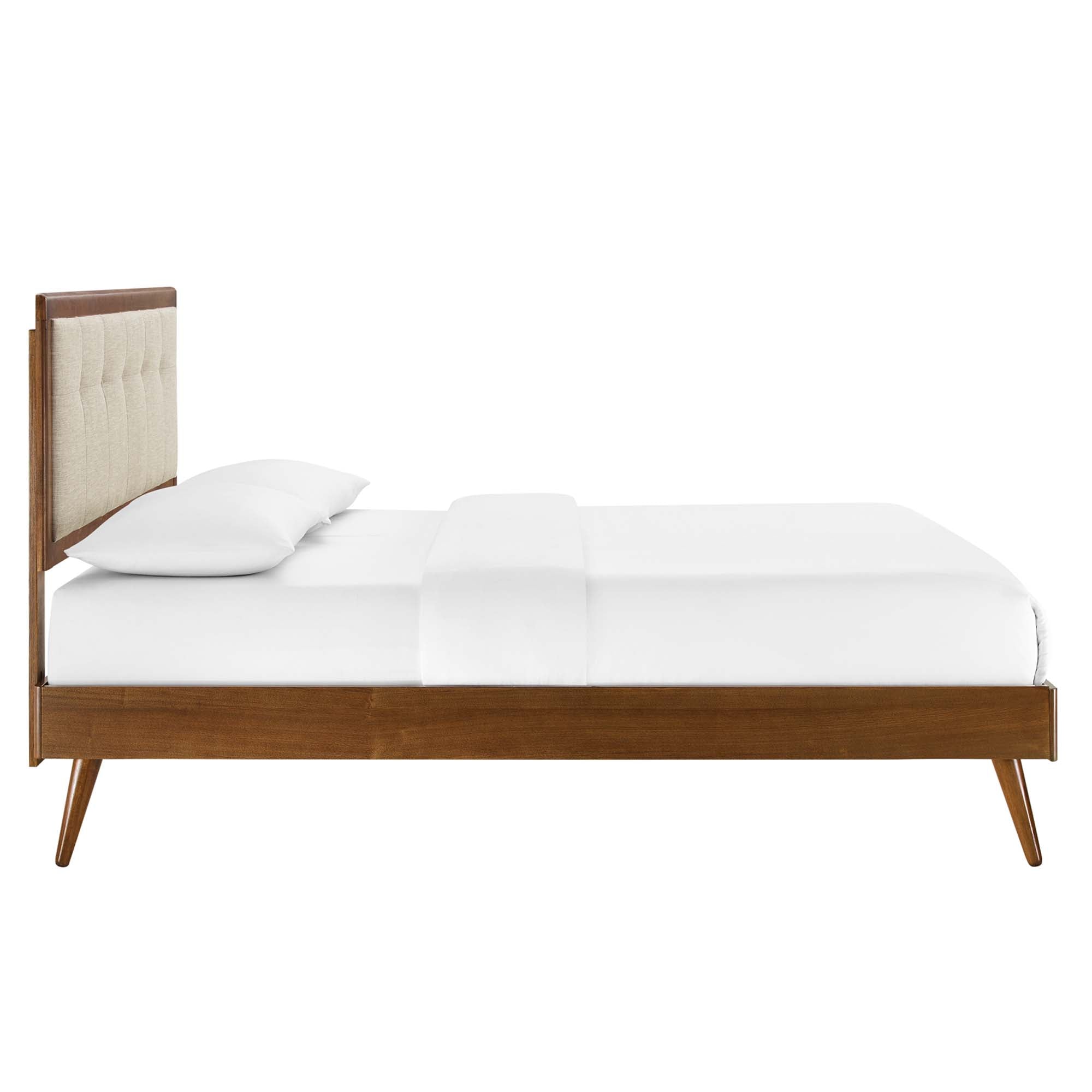 Willow Wood Platform Bed With Splayed Legs by Modway