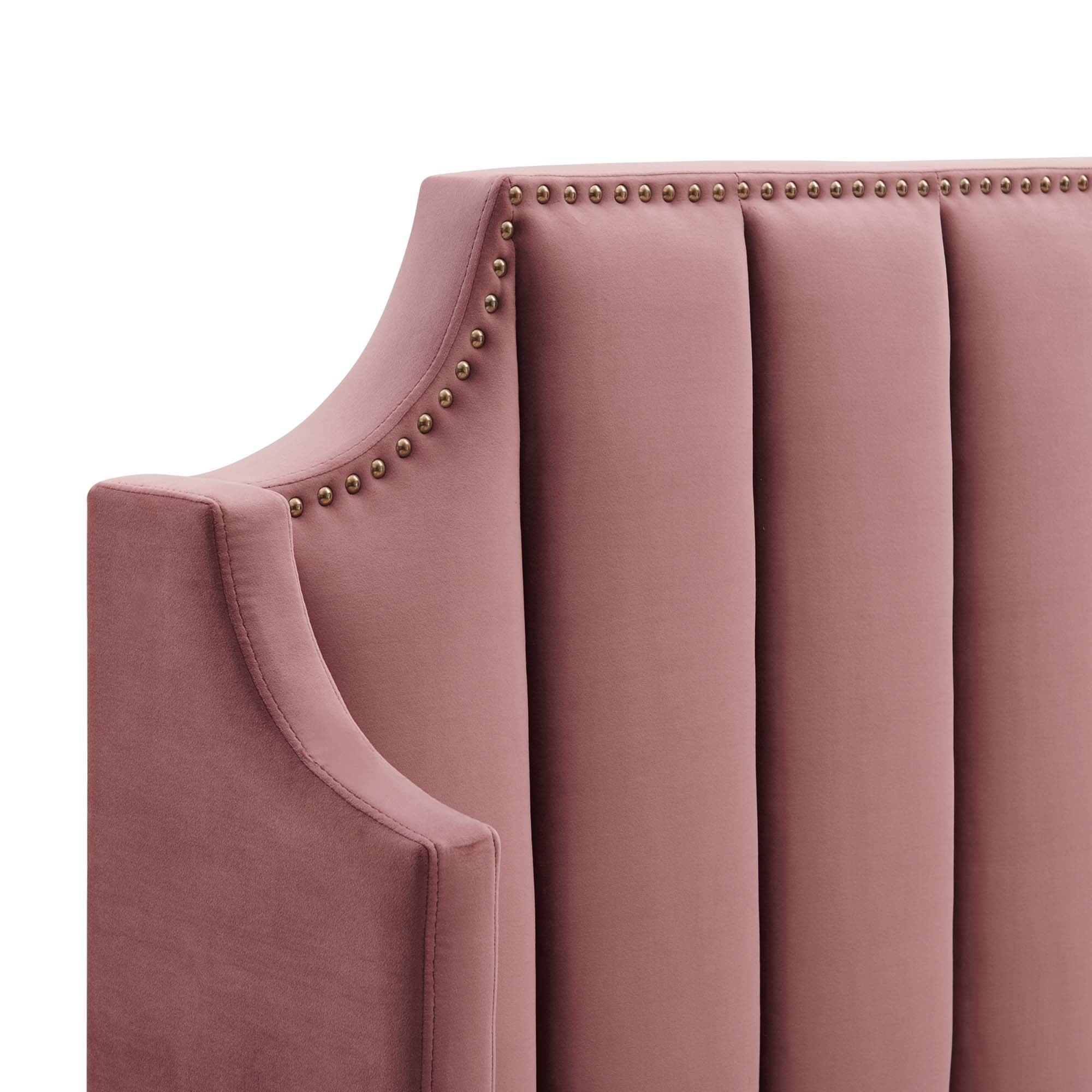 Daniella Performance Velvet Platform Bed by Modway