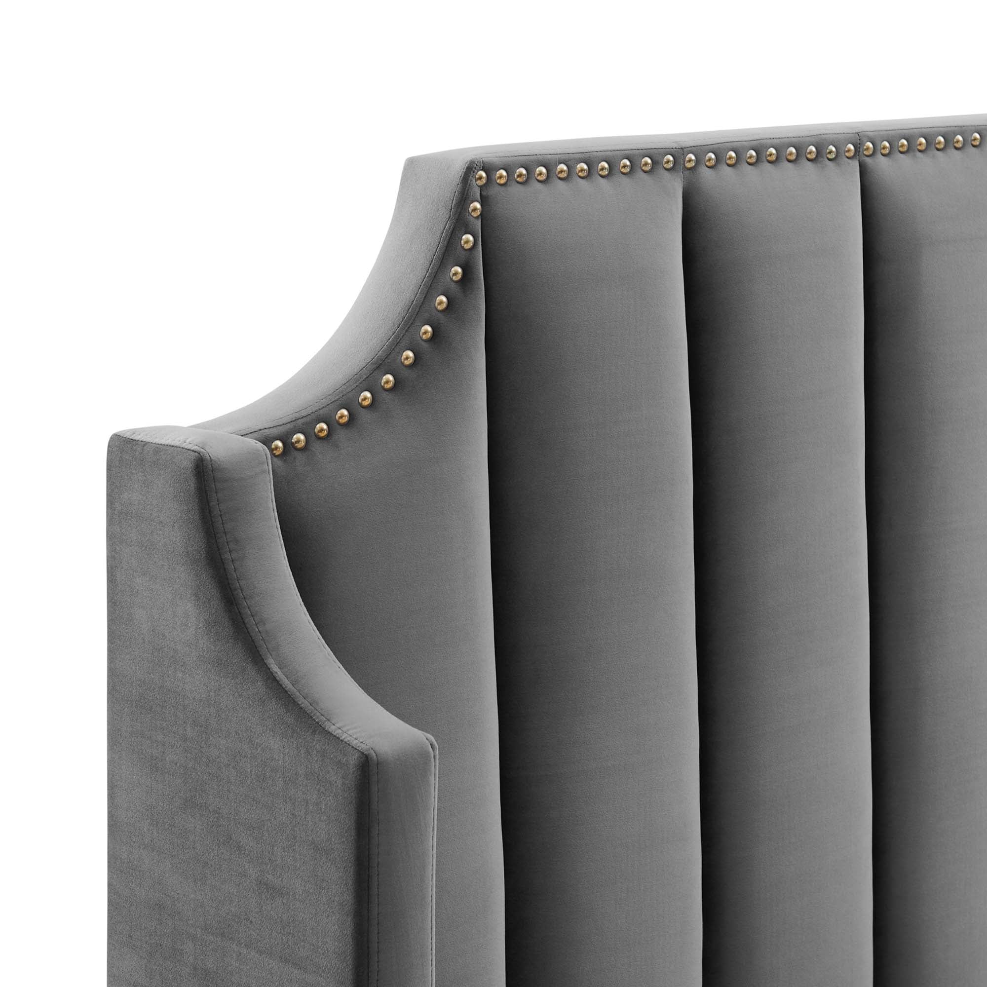 Daniella Performance Velvet Platform Bed by Modway