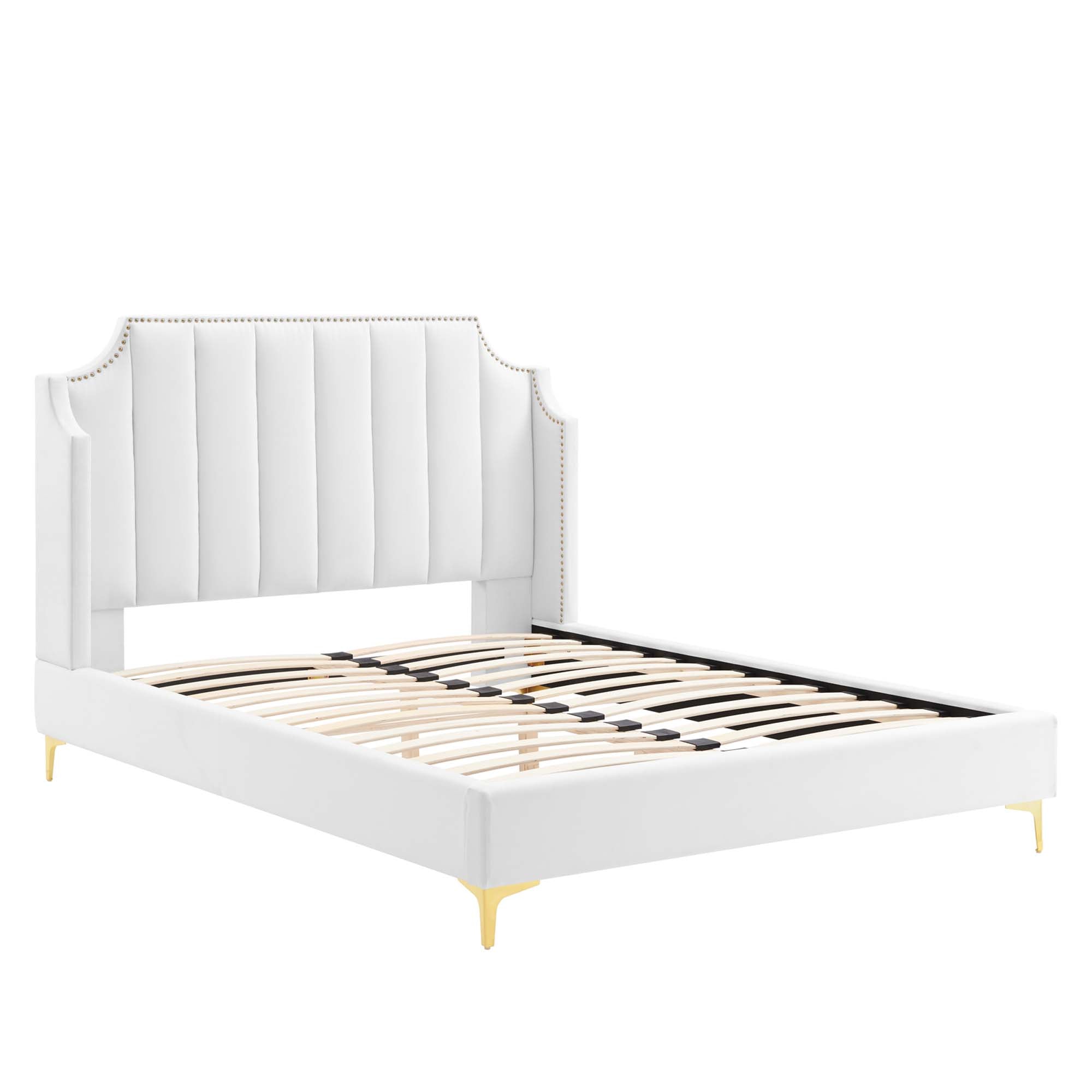 Daniella Performance Velvet Platform Bed by Modway