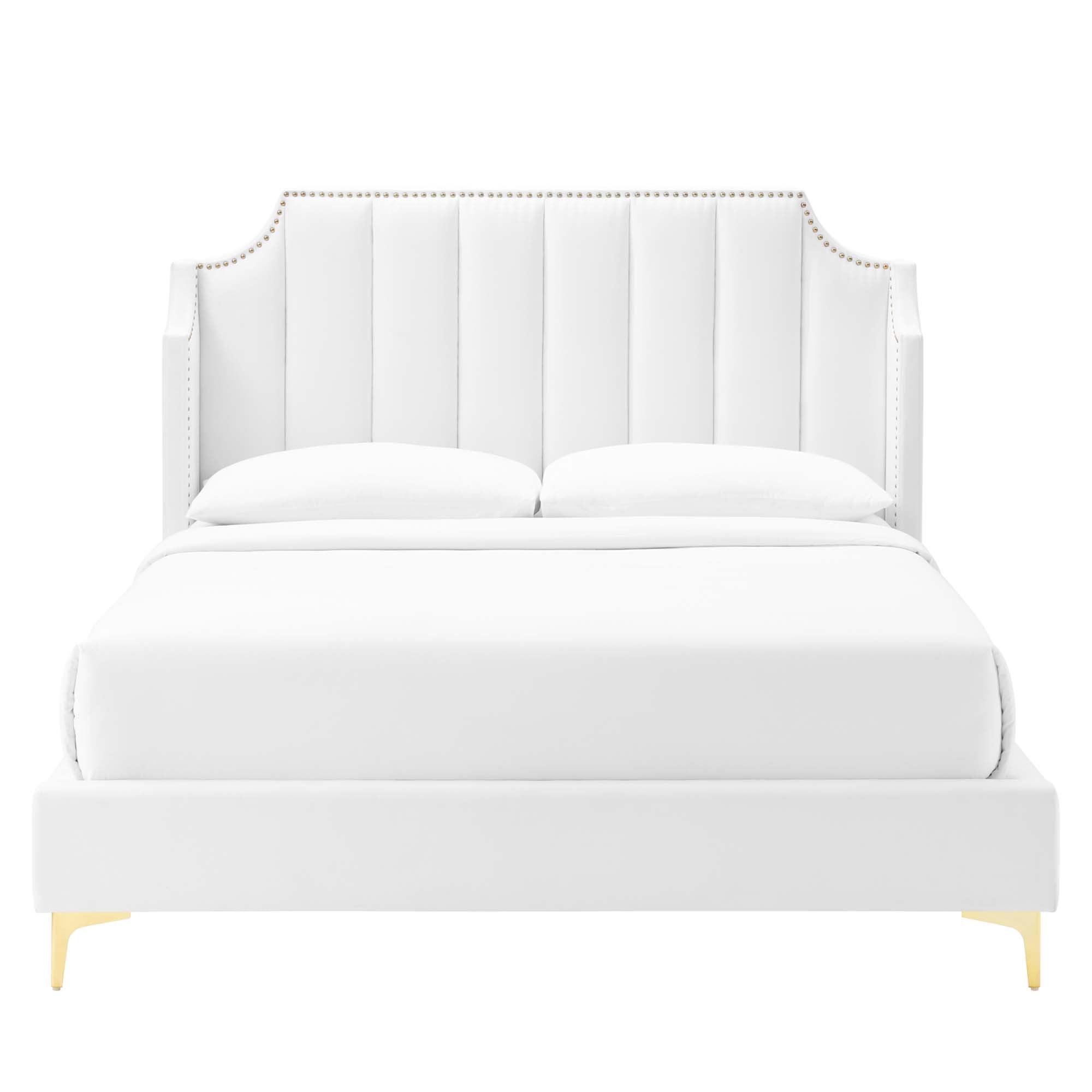 Daniella Performance Velvet Platform Bed by Modway