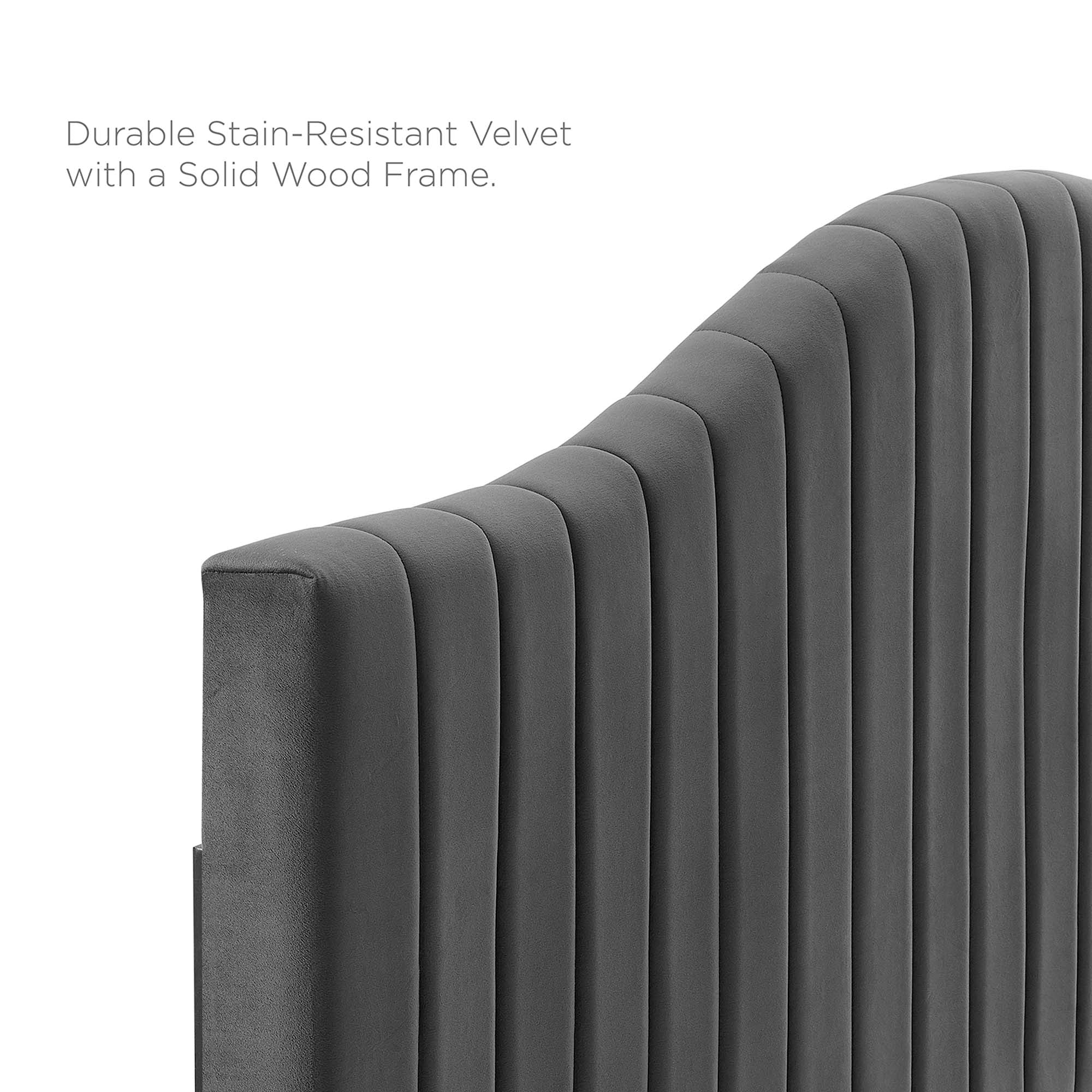 Brielle Channel Tufted Performance Velvet Headboard by Modway