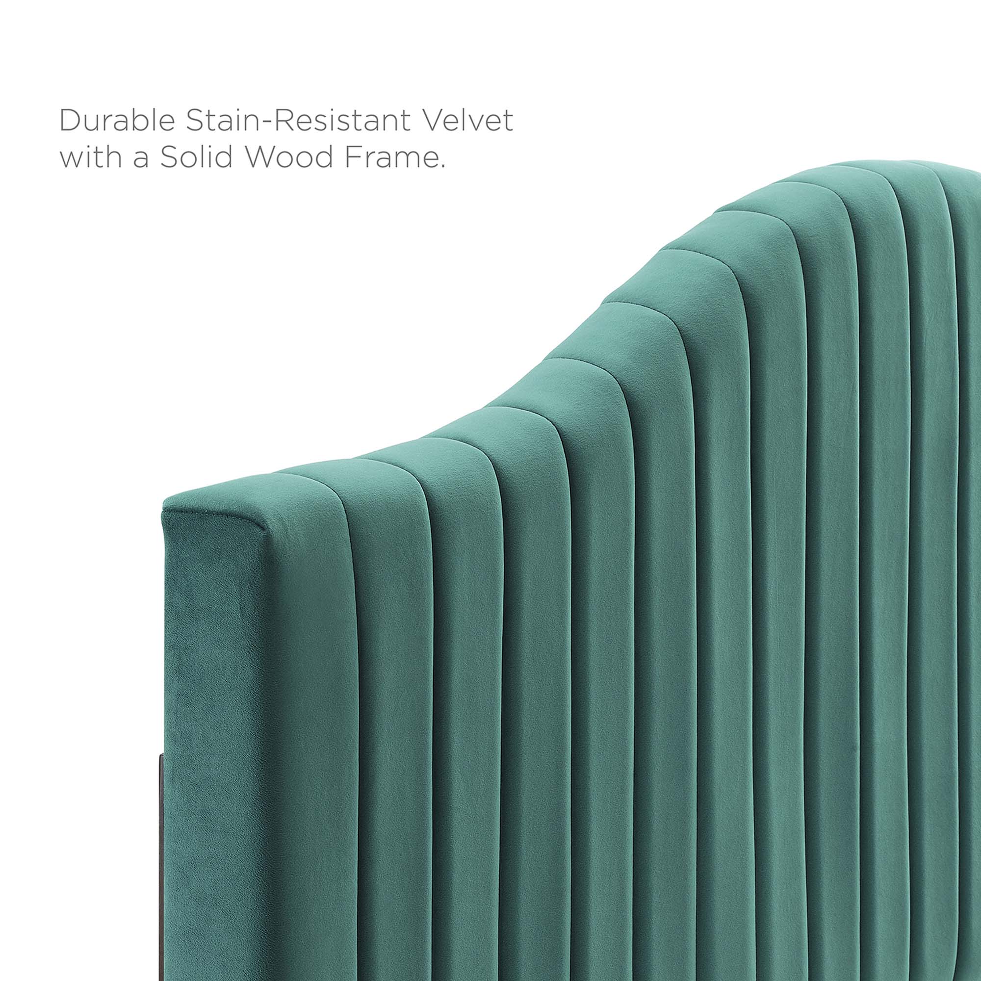 Brielle Channel Tufted Performance Velvet Headboard by Modway