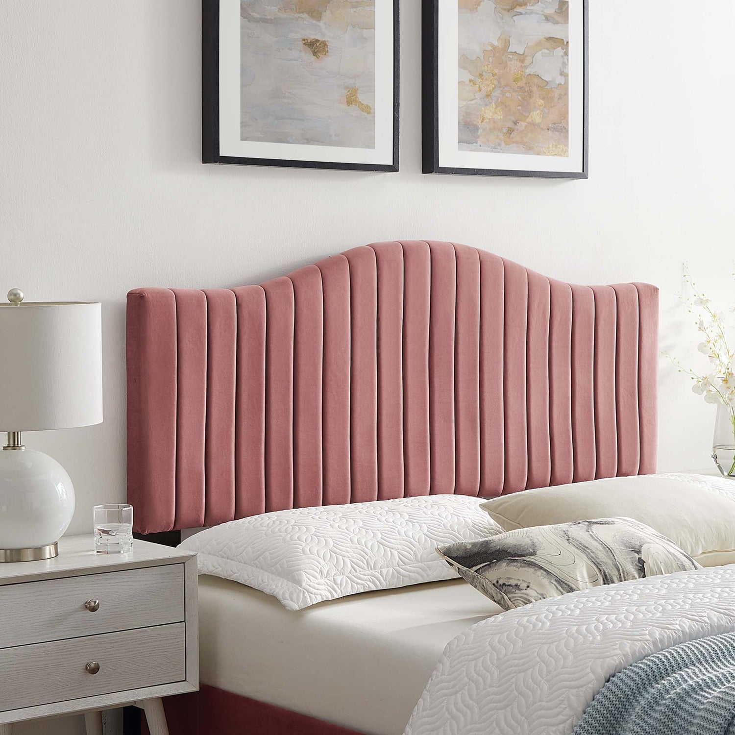 Brielle Channel Tufted Performance Velvet Headboard by Modway