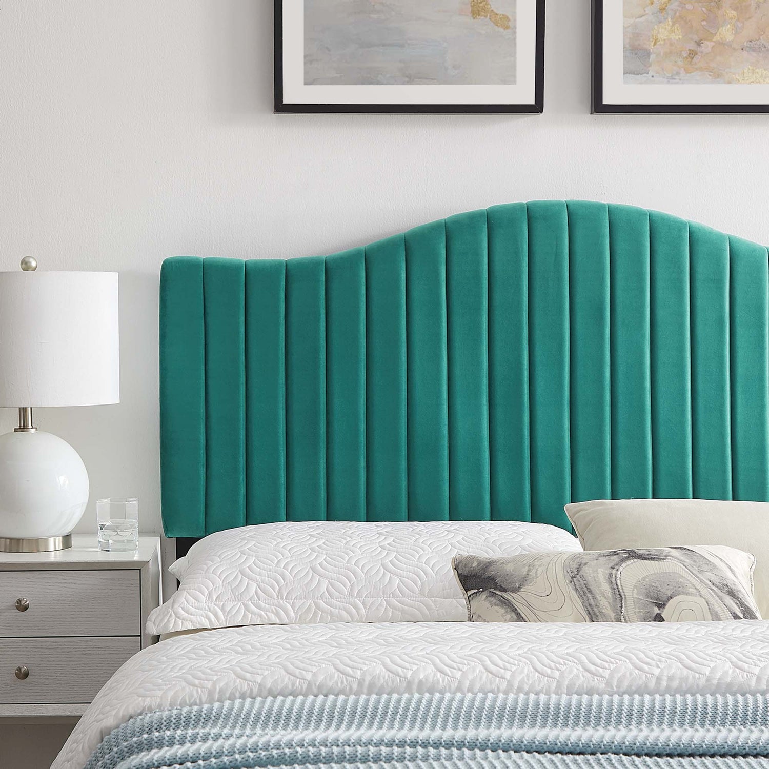 Brielle Channel Tufted Performance Velvet Headboard by Modway