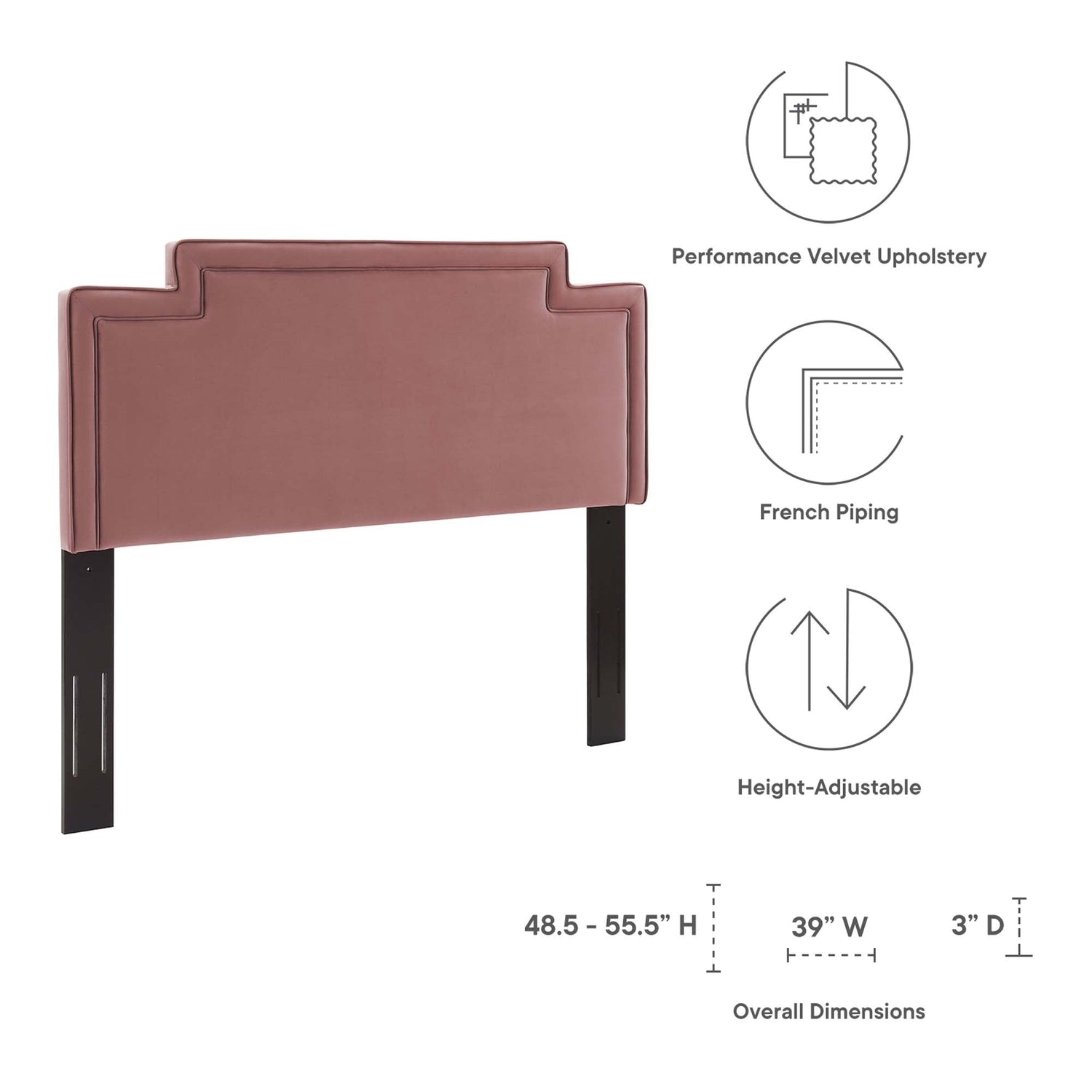 Transfix Performance Velvet Headboard by Modway