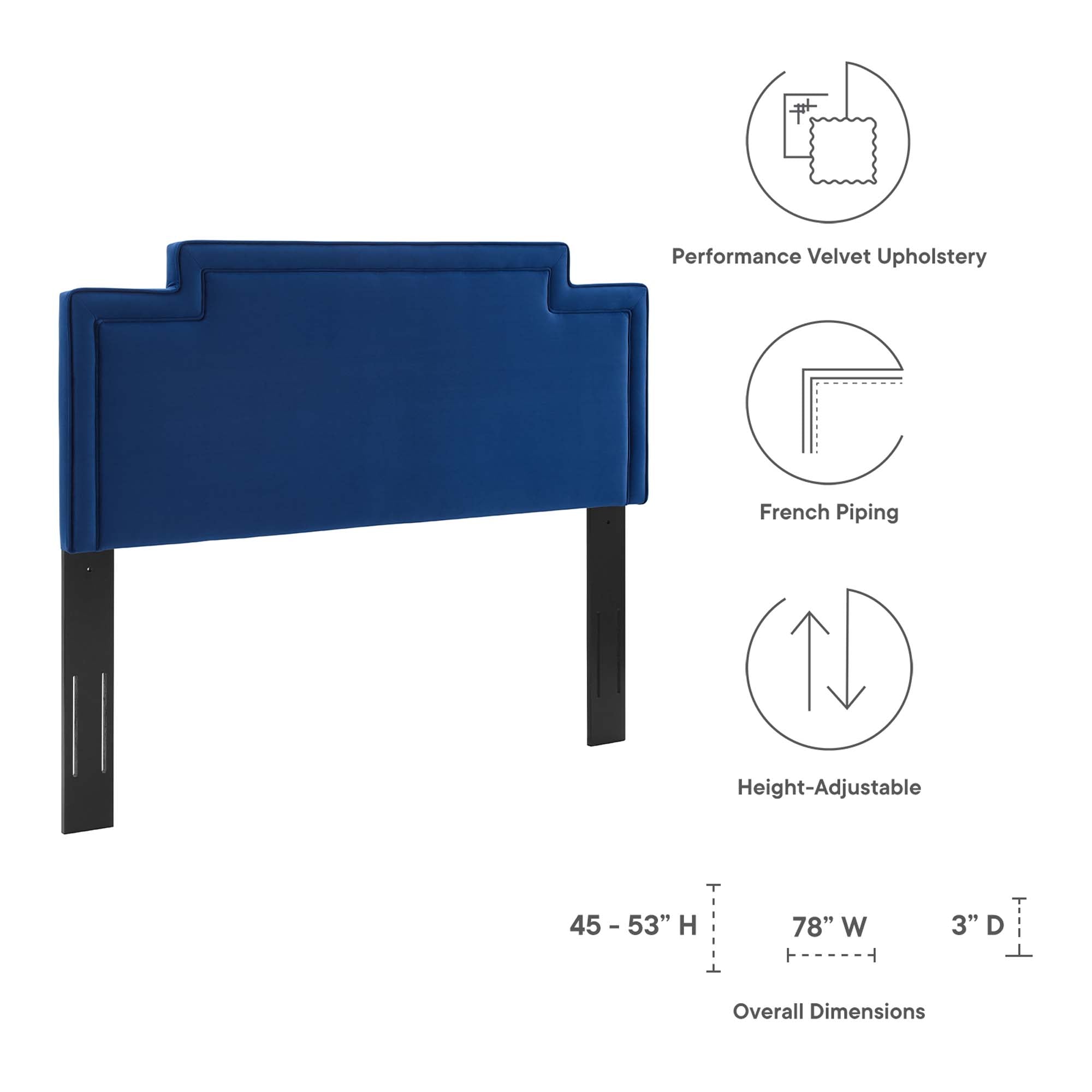 Transfix Performance Velvet Headboard by Modway