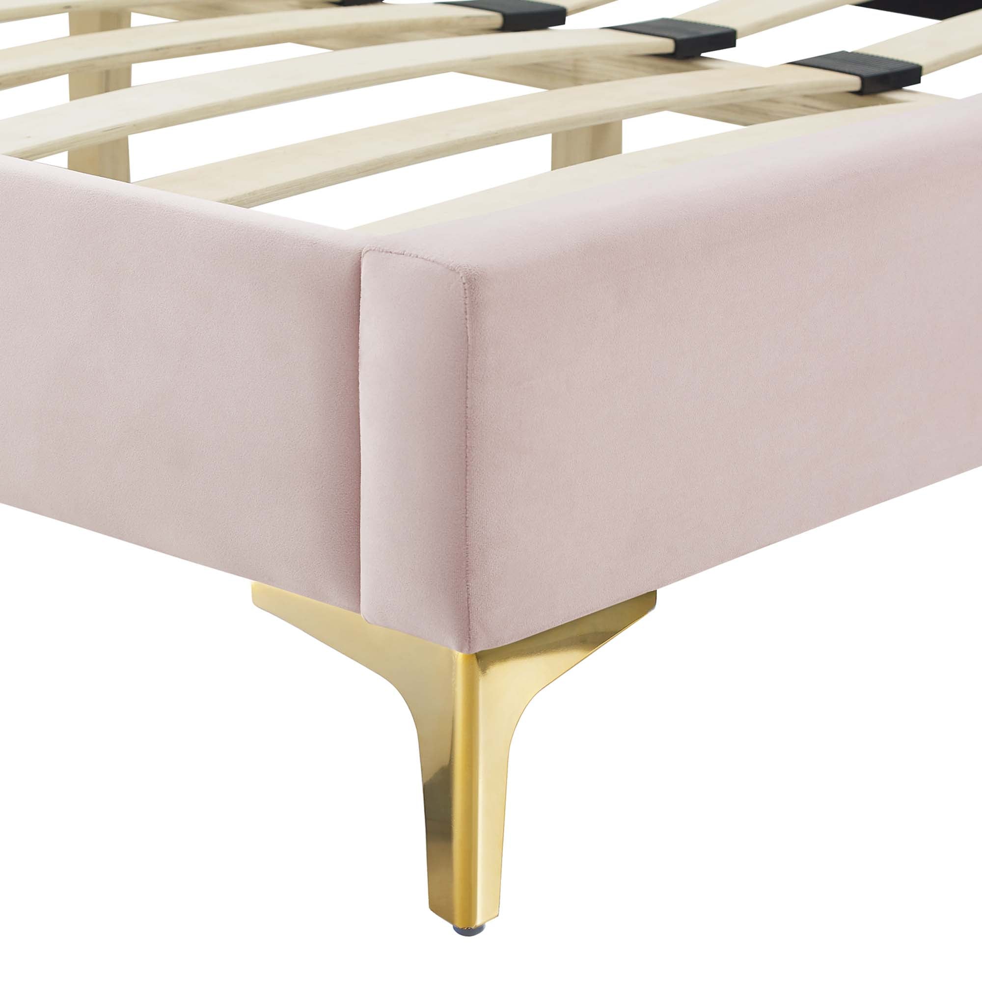 Clara Performance Velvet Queen Platform Bed by Modway