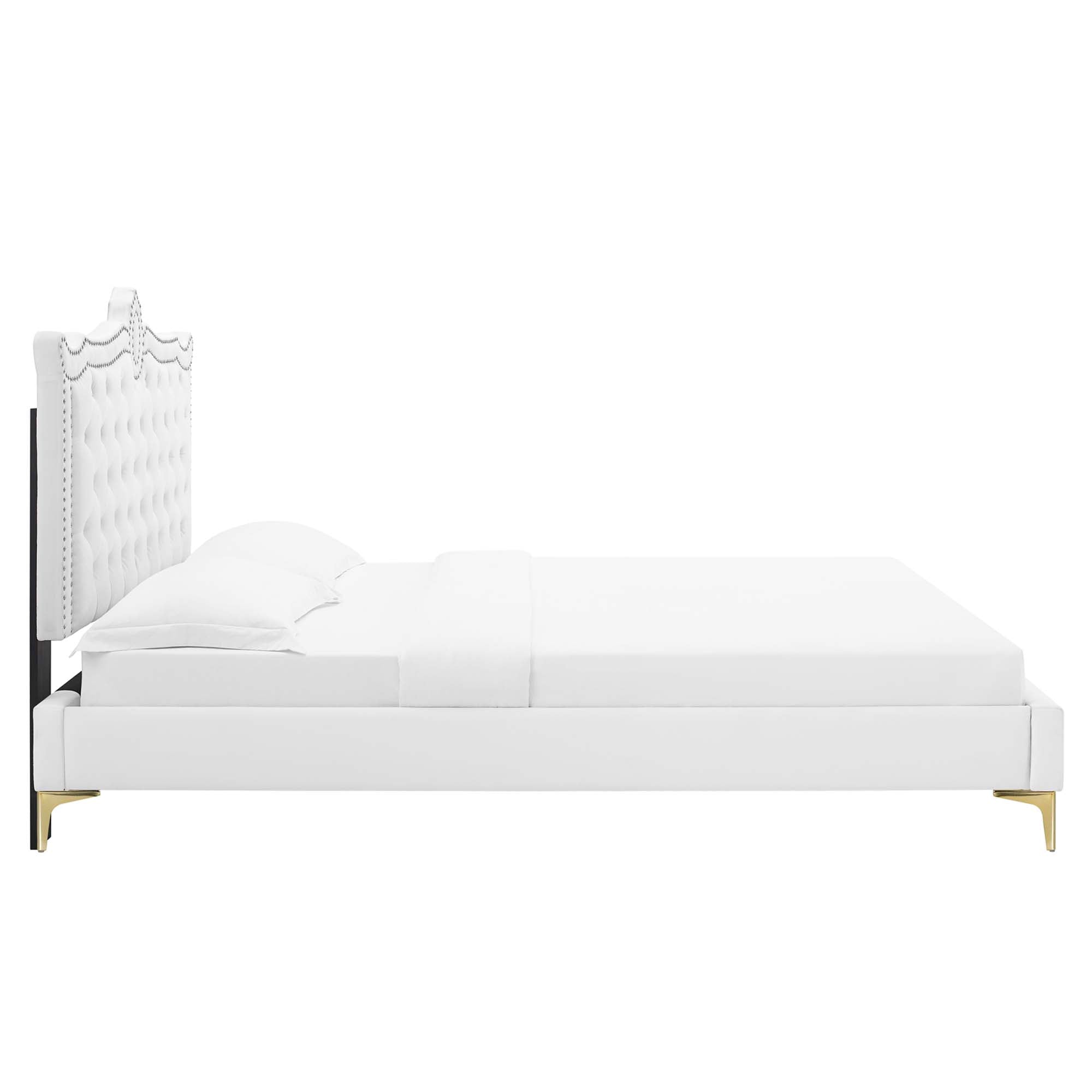 Clara Performance Velvet Queen Platform Bed by Modway