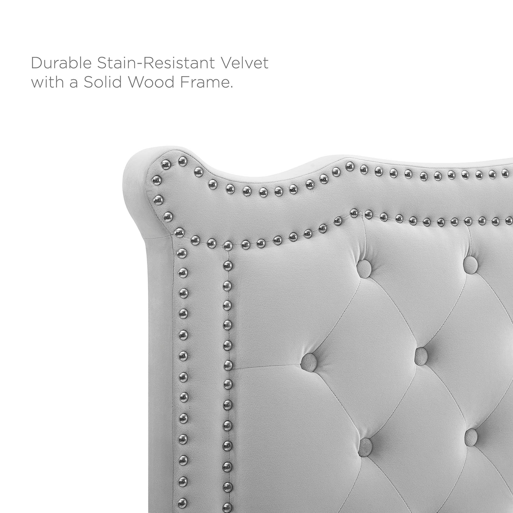 Clara Performance Velvet Queen Platform Bed by Modway