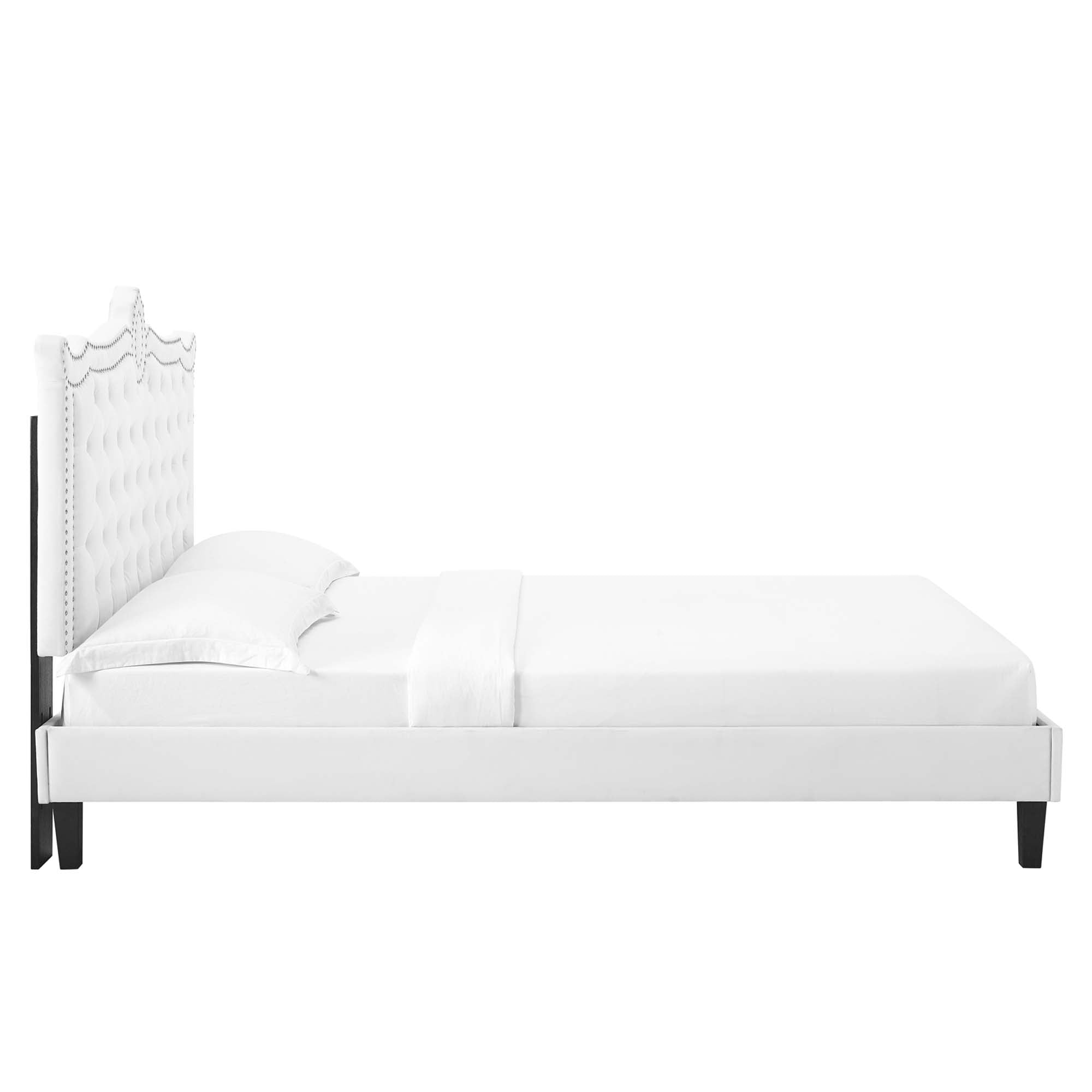 Clara Performance Velvet Queen Platform Bed by Modway
