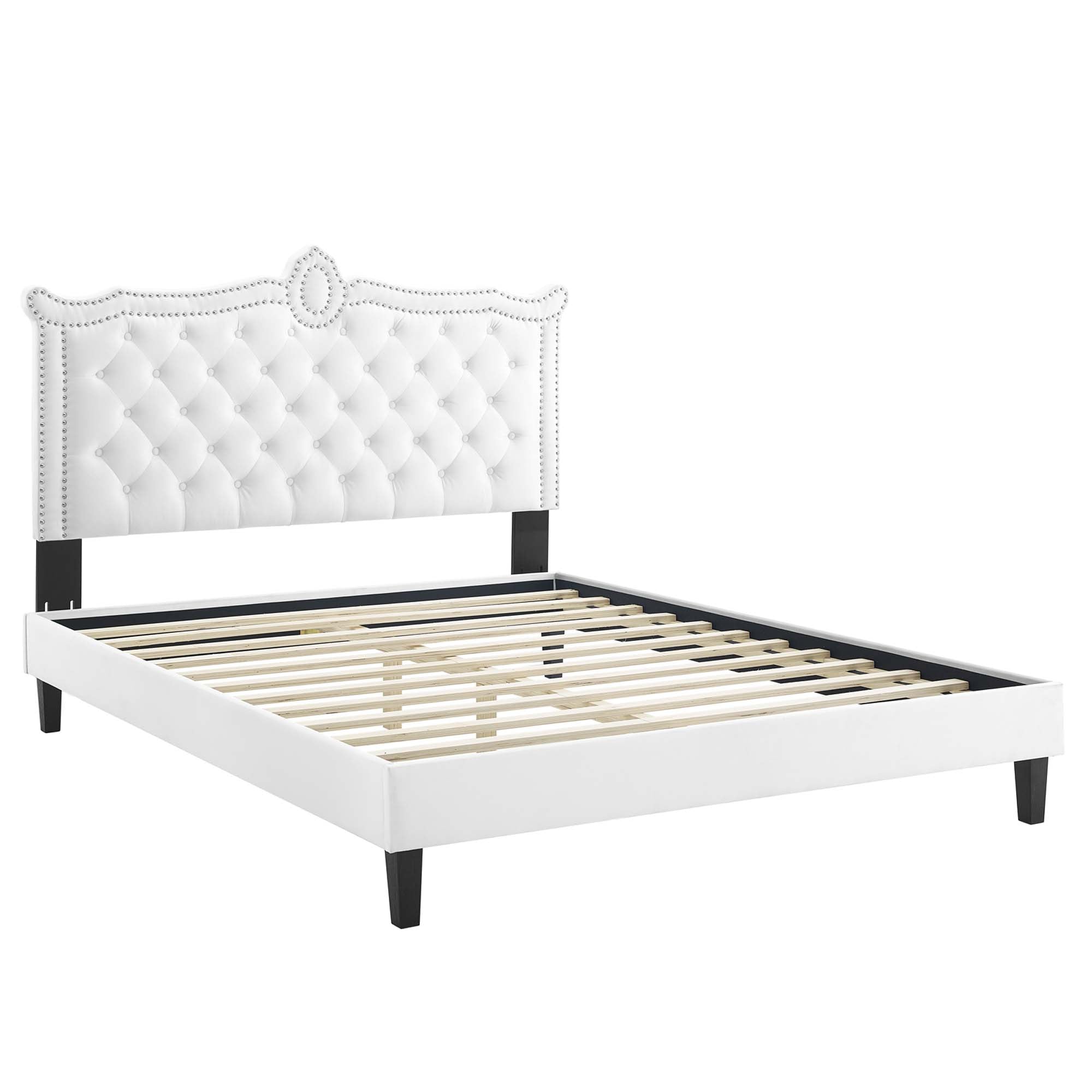 Clara Performance Velvet Queen Platform Bed by Modway