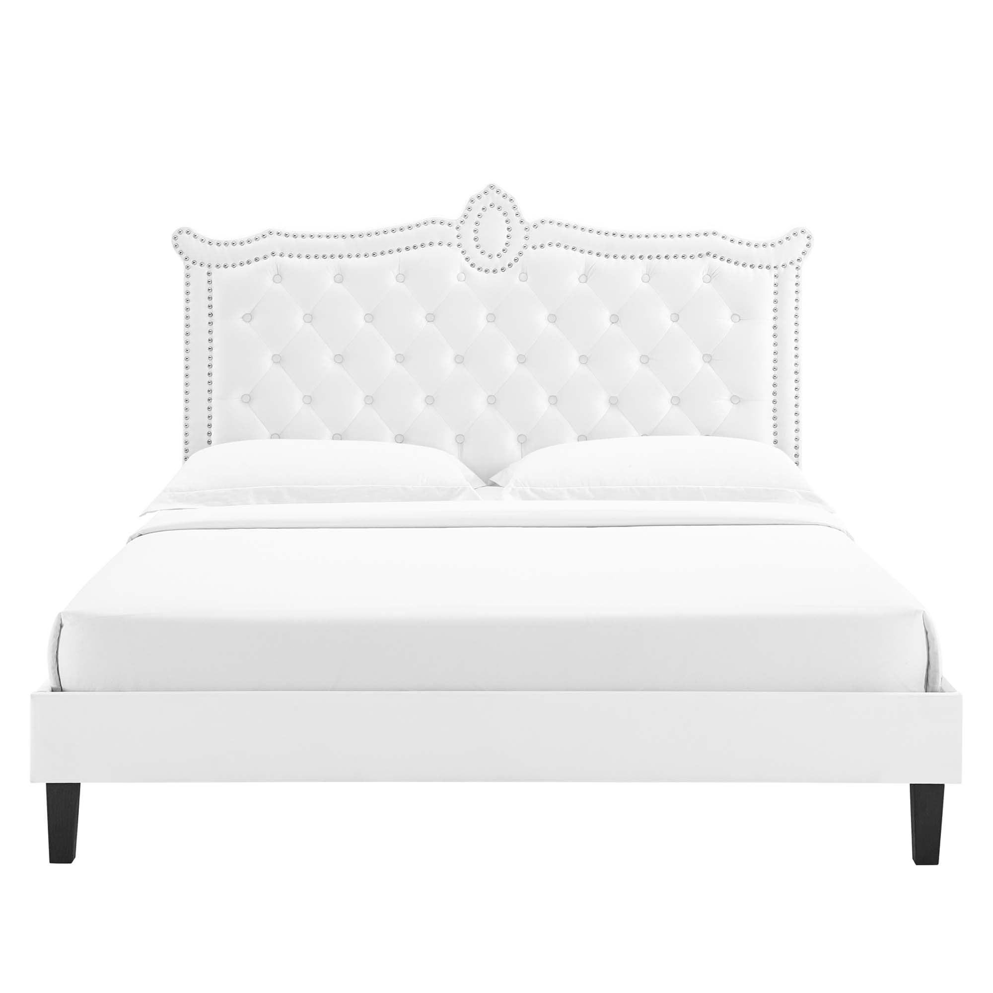 Clara Performance Velvet Queen Platform Bed by Modway