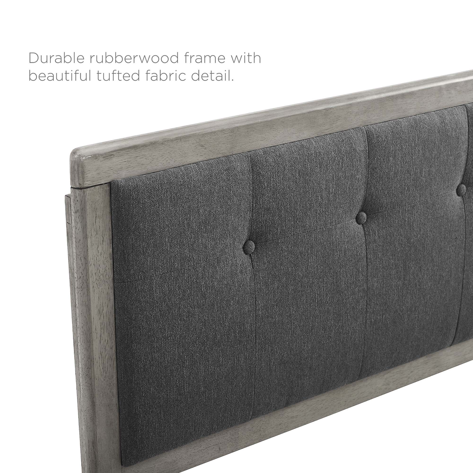 Willow Wood Platform Bed With Angular Frame by Modway
