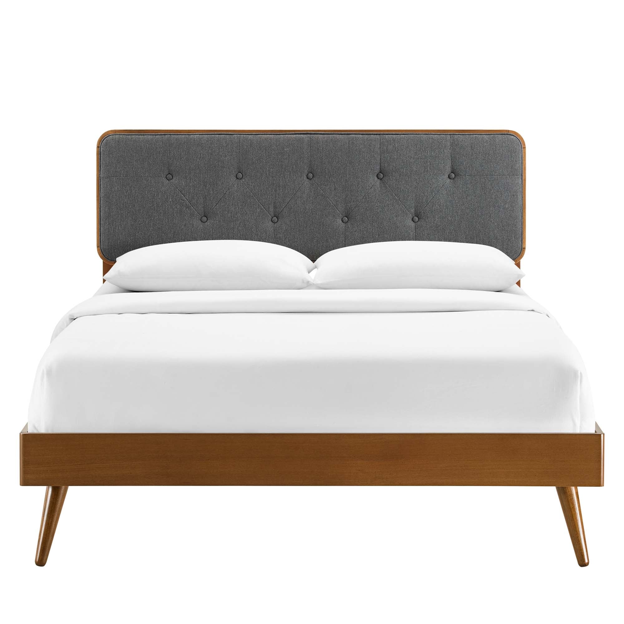 Bridgette Wood Platform Bed With Splayed Legs by Modway