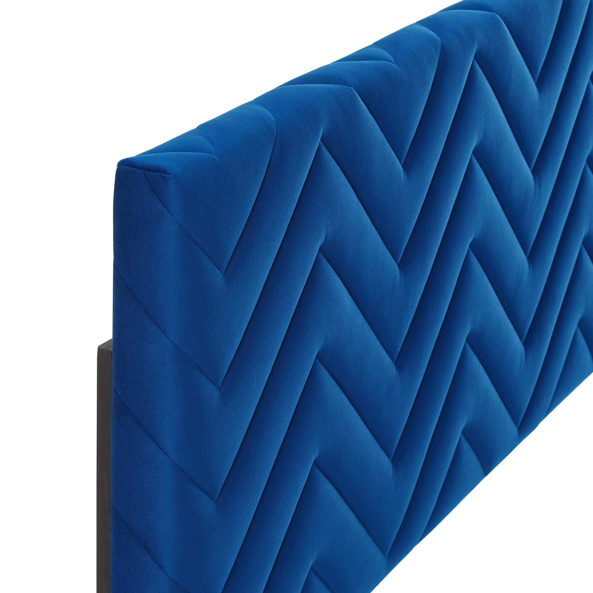 Mercy Chevron Tufted Performance Velvet Headboard by Modway