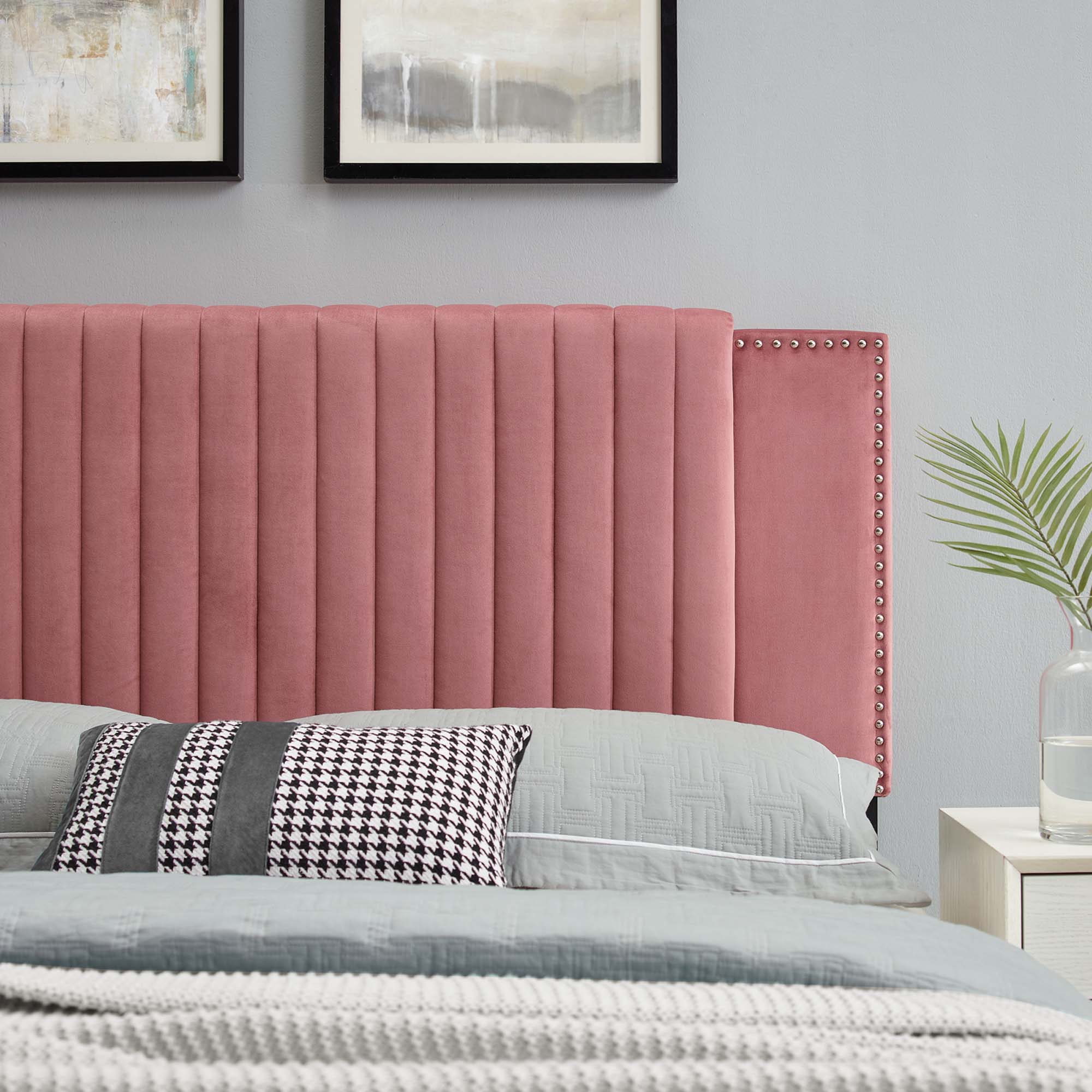 Felicity Channel Tufted Performance Velvet Headboard by Modway