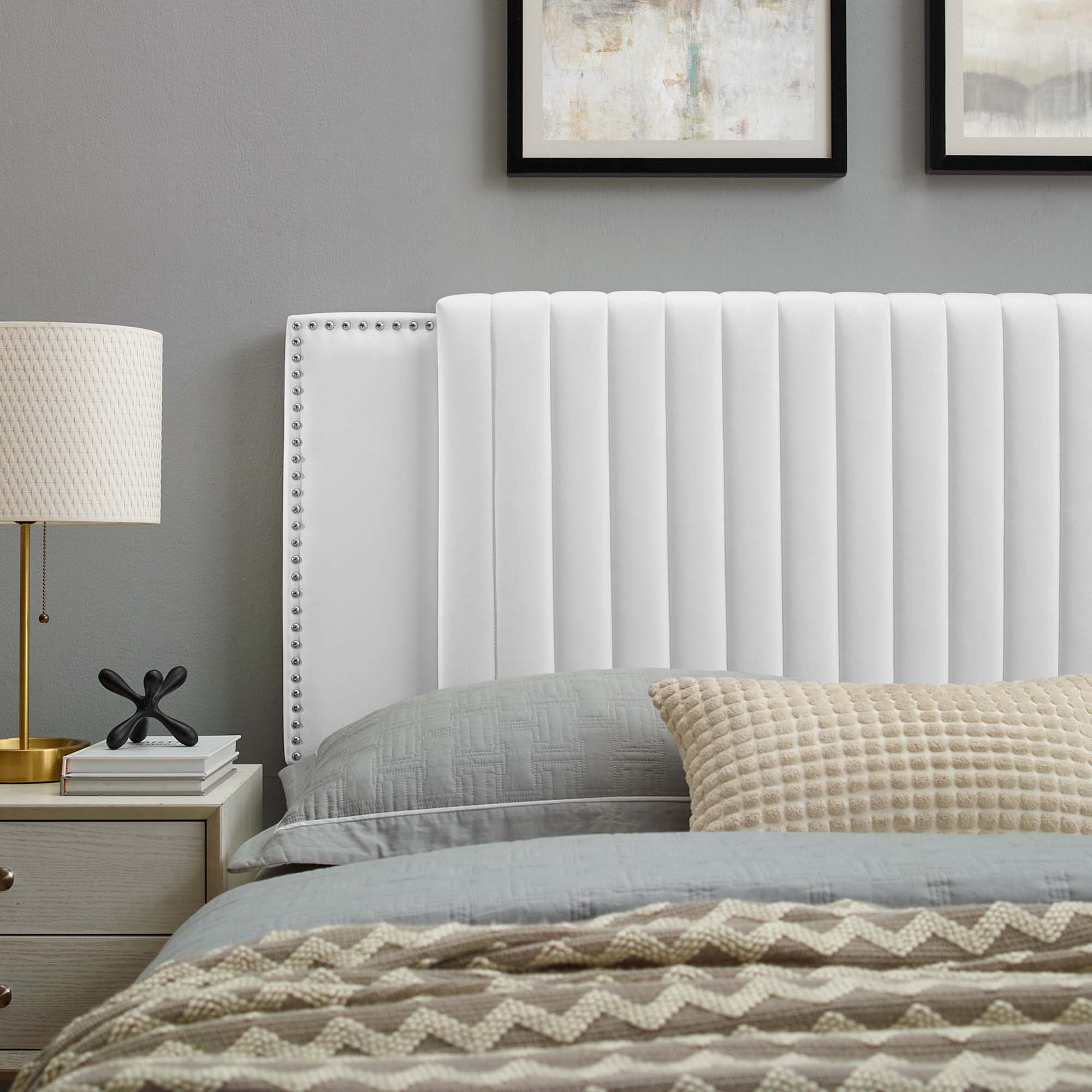 Felicity Channel Tufted Performance Velvet Headboard by Modway