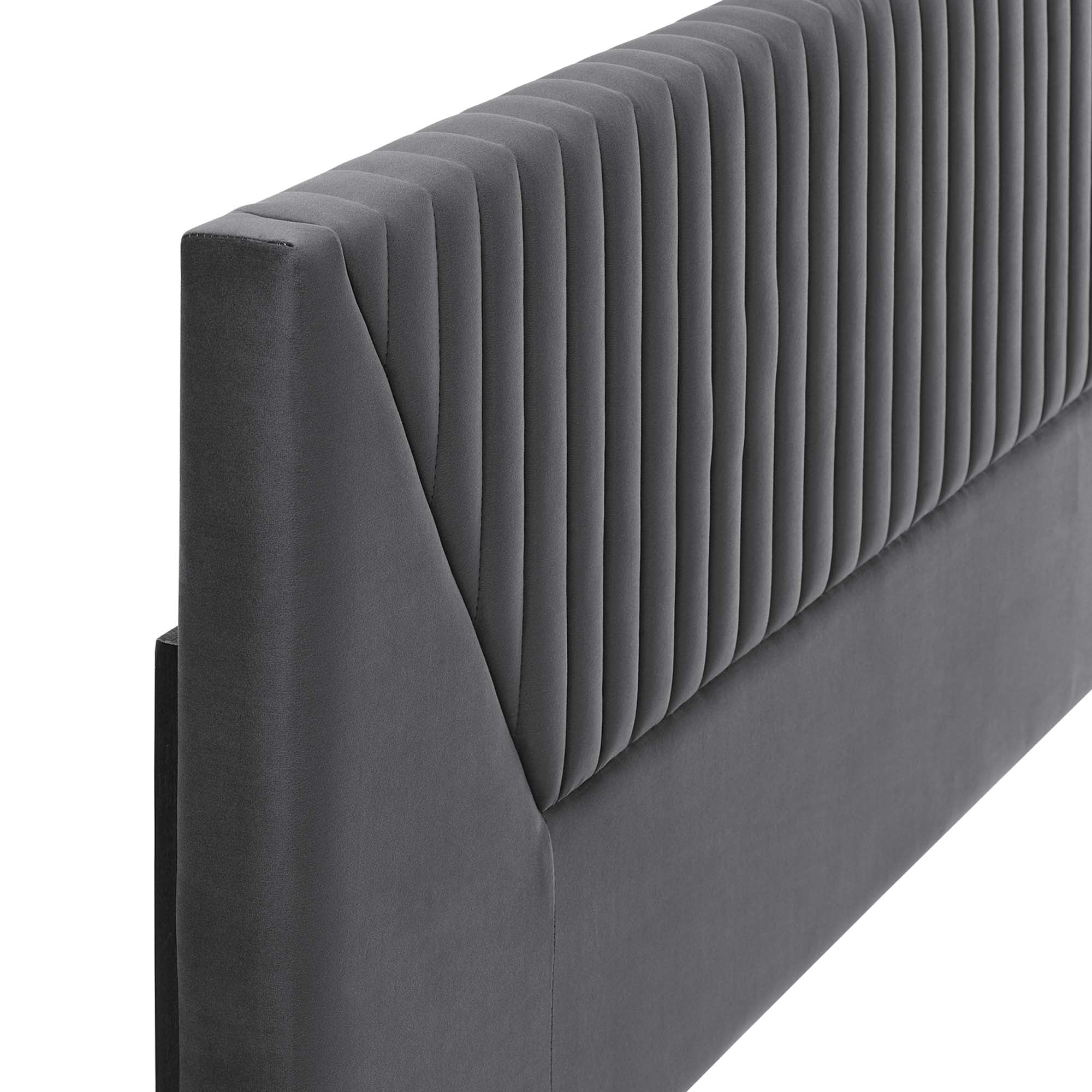 Patience Channel Tufted Performance Velvet Headboard by Modway