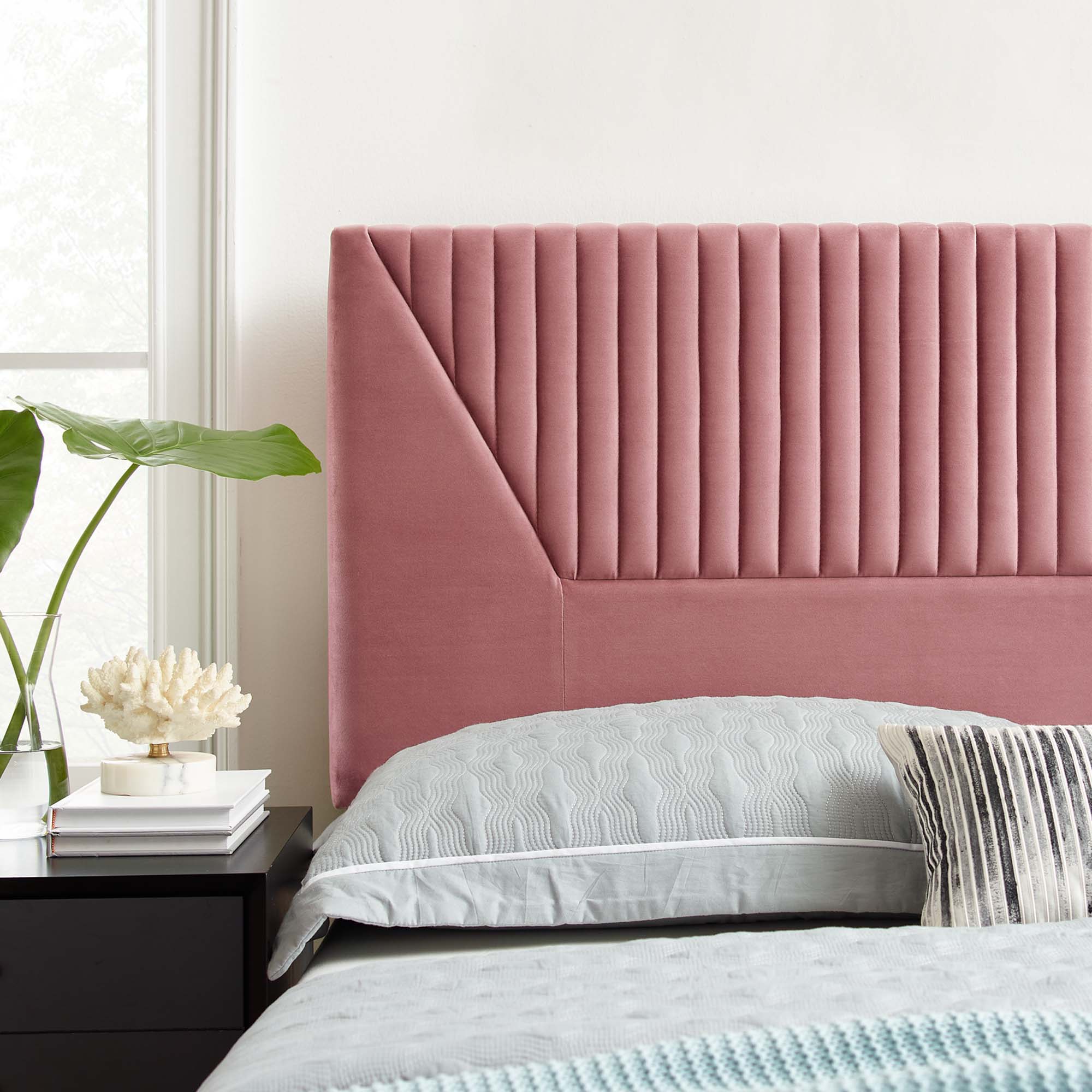 Patience Channel Tufted Performance Velvet Headboard by Modway