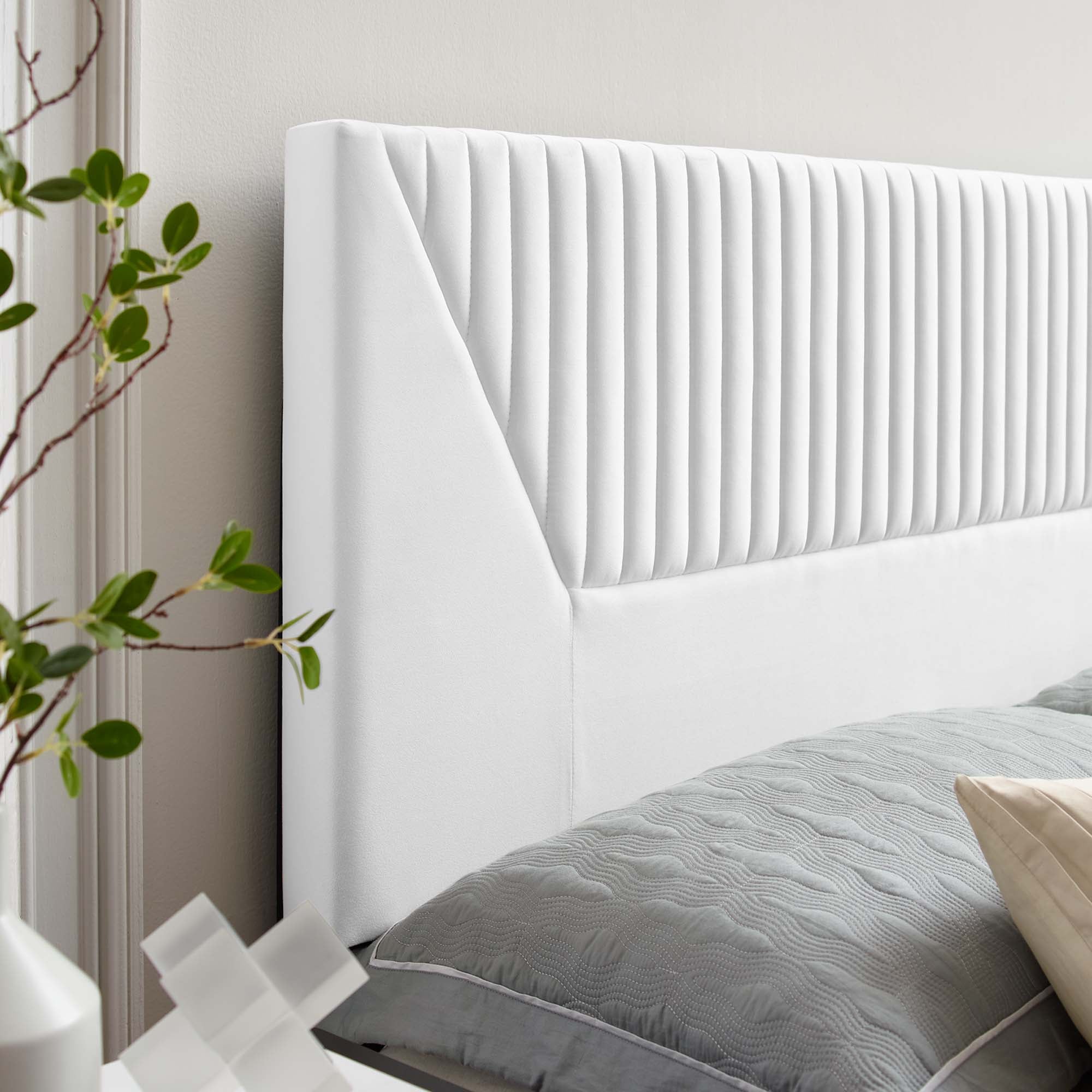 Patience Channel Tufted Performance Velvet Headboard by Modway