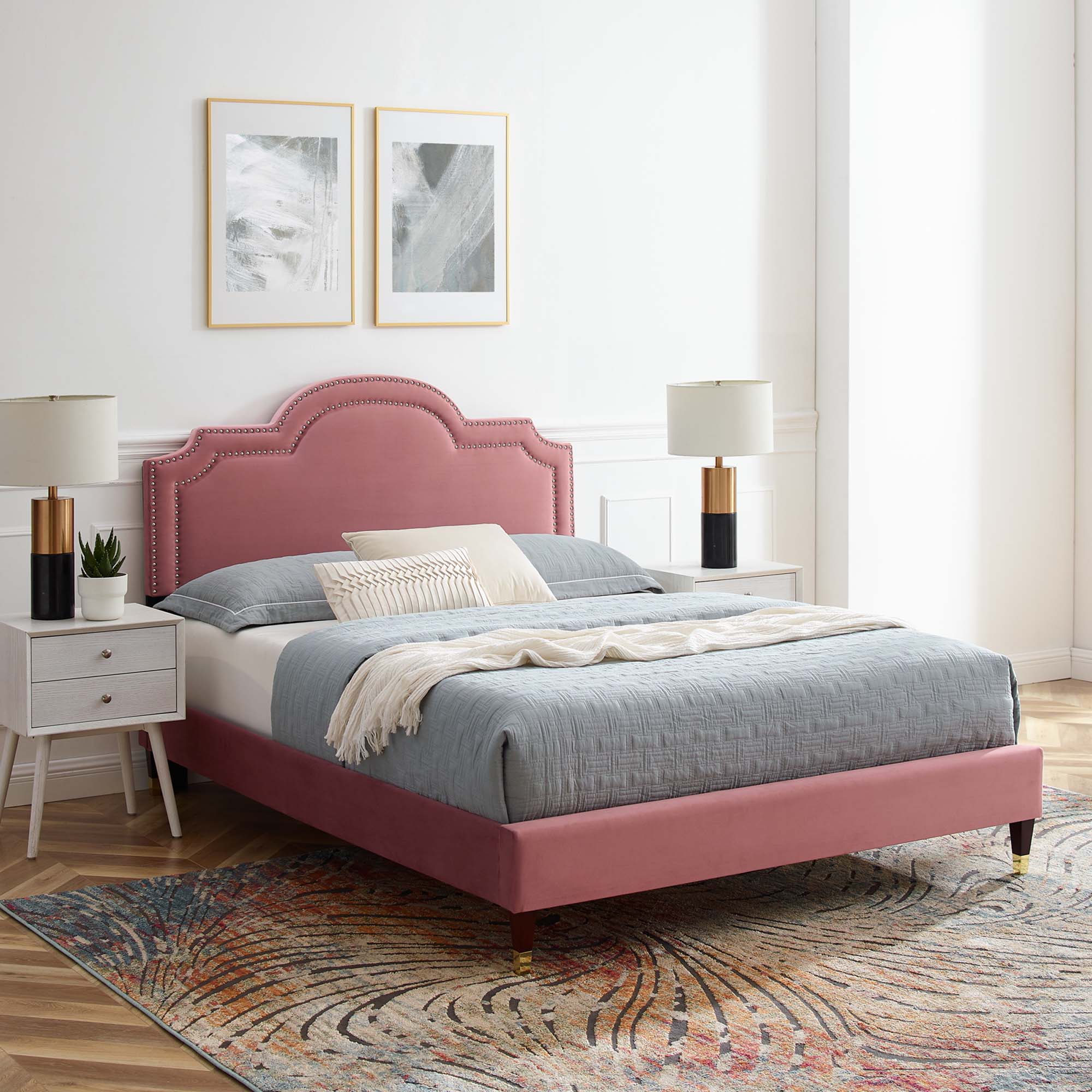 Aviana Performance Velvet Bed by Modway