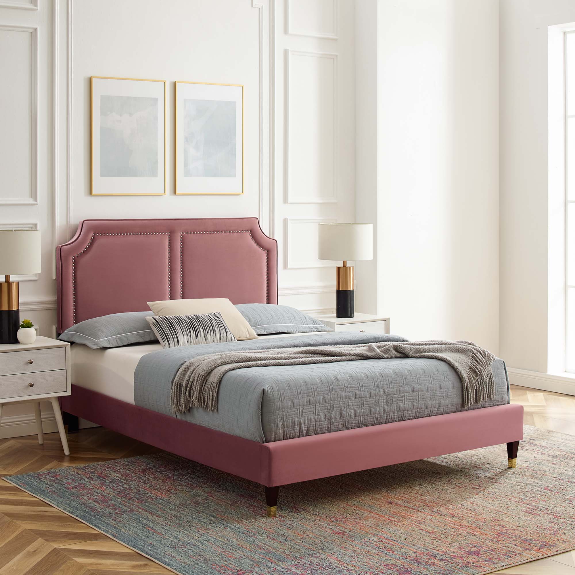 Novi Performance Velvet Bed by Modway