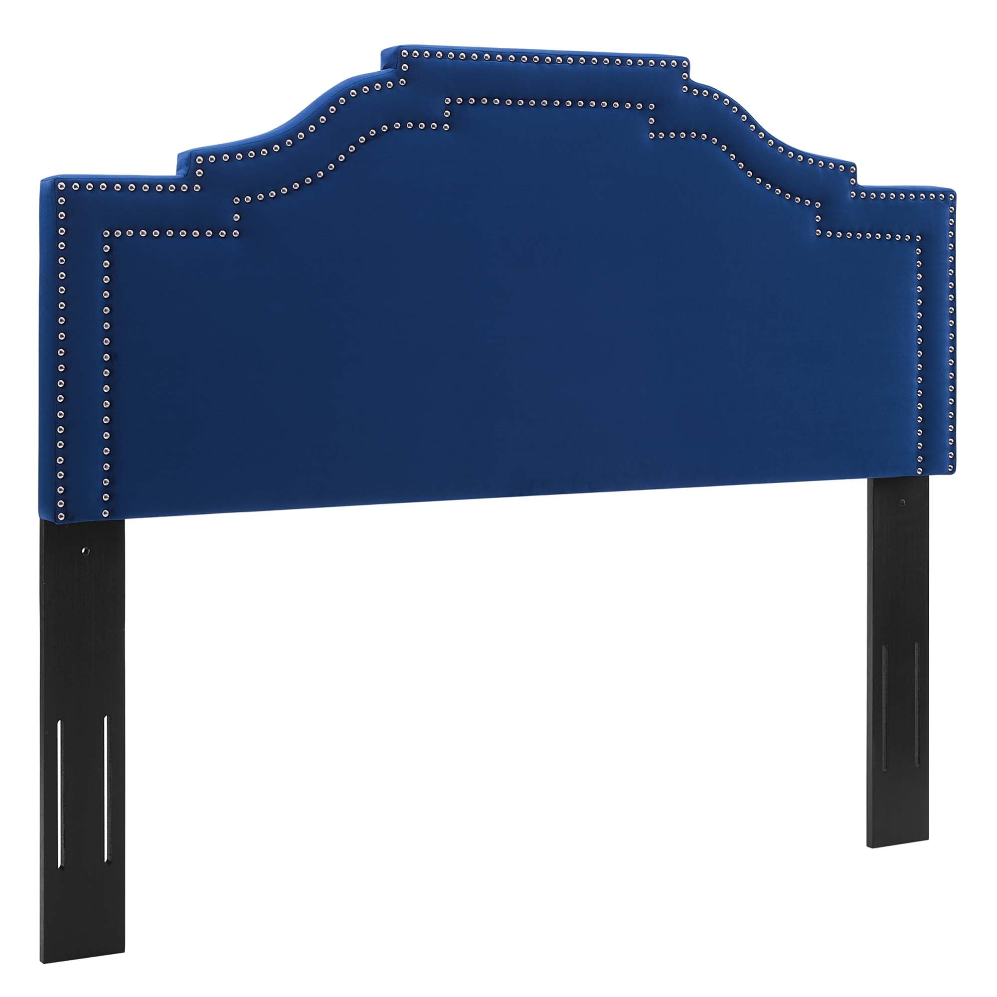 Adelaide Performance Velvet Platform Bed With Black Wood Legs by Modway