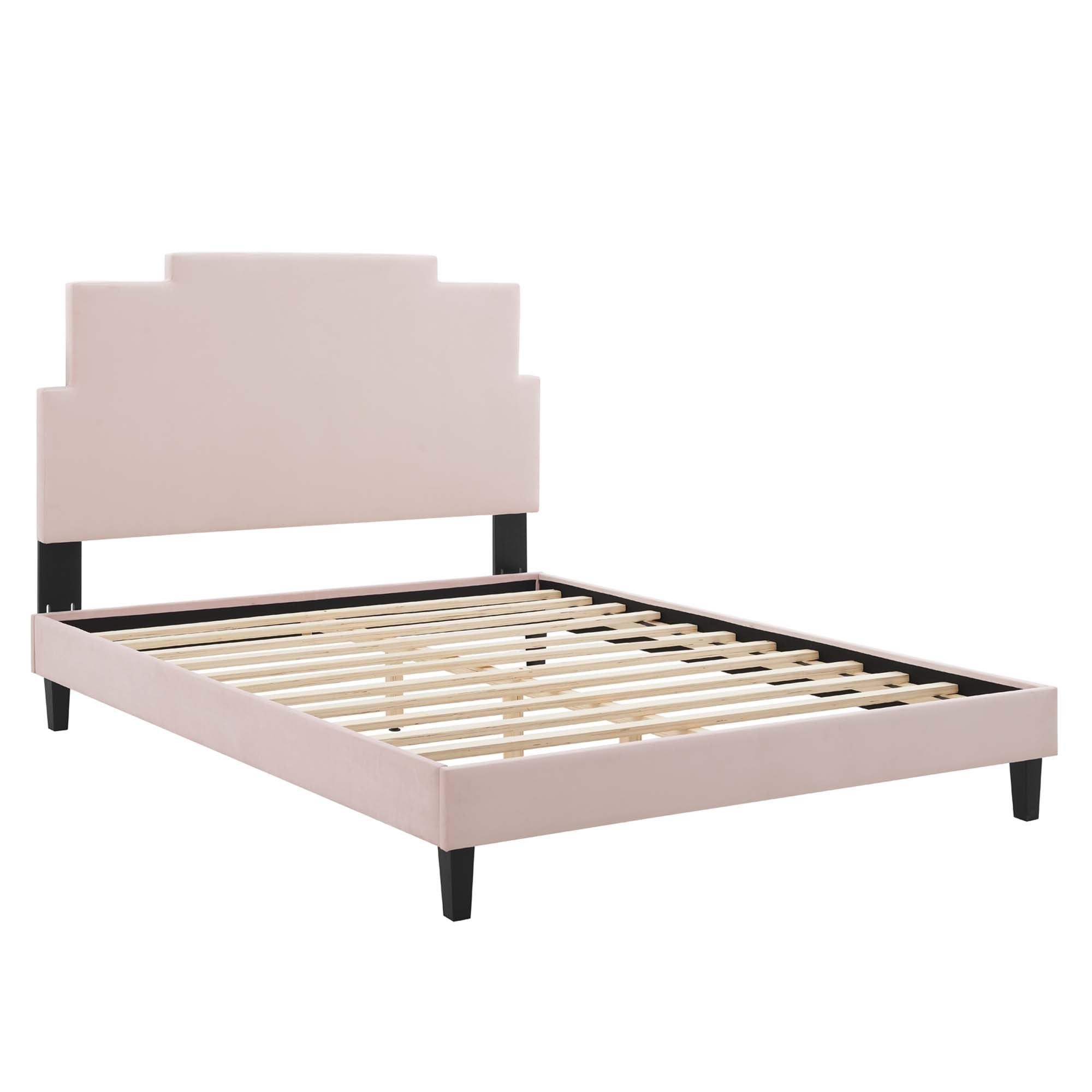 Lindsey Performance Velvet Platform Bed by Modway