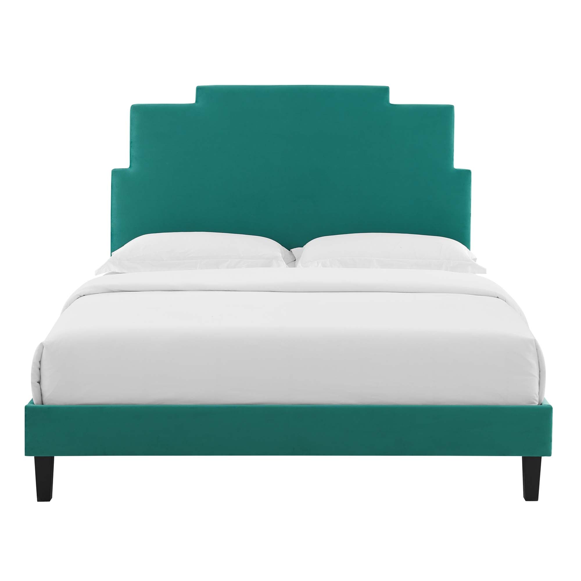 Lindsey Performance Velvet Platform Bed by Modway