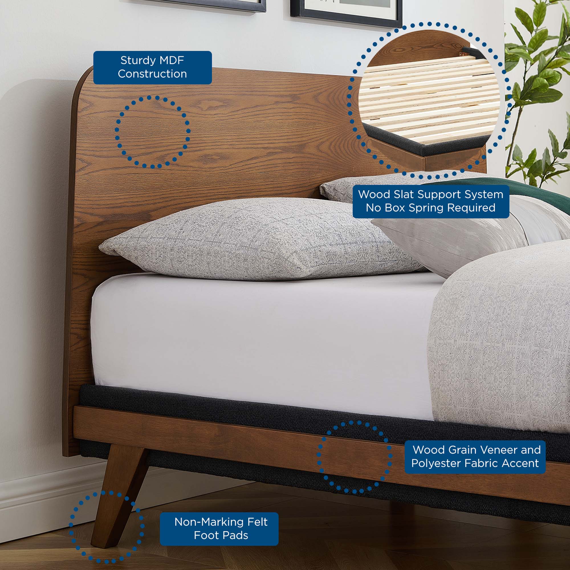 Dylan 4 Piece Bedroom Set by Modway